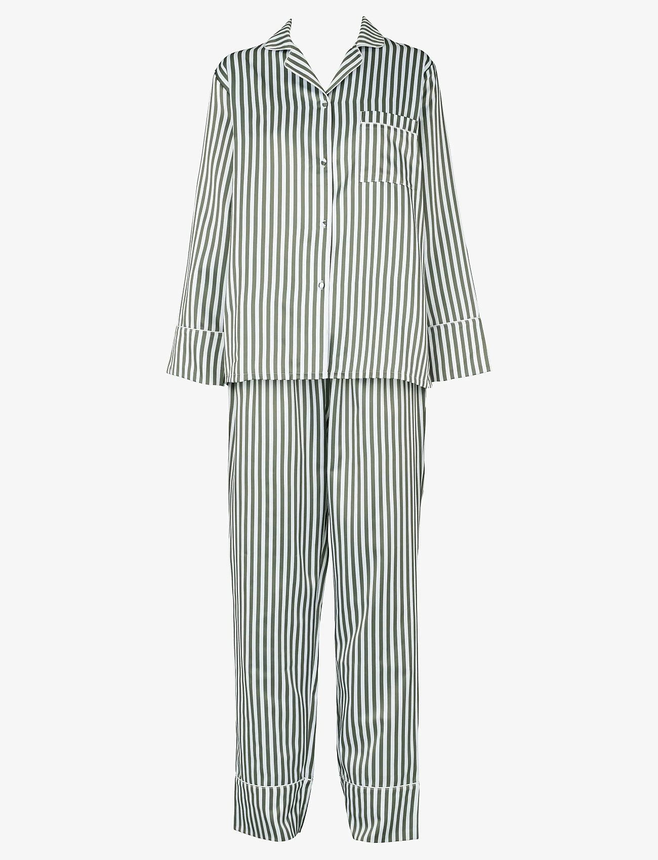 Missya - Leo sateen pyjamas - sünnipäevakingitused - dusty green - 0