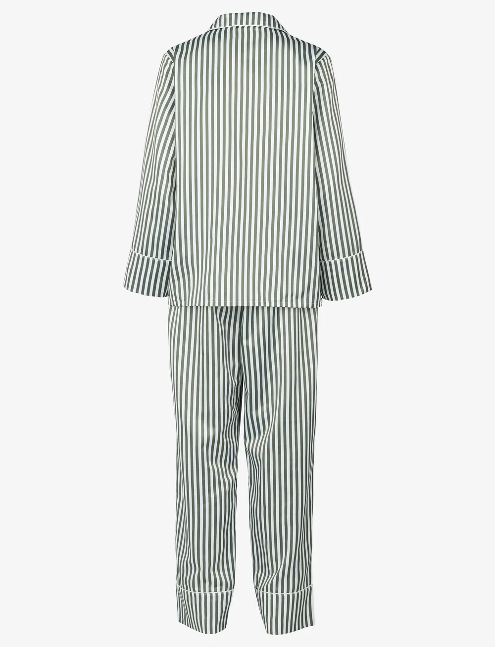 Missya - Leo sateen pyjamas AOP - pyjamas - dusty green - 2