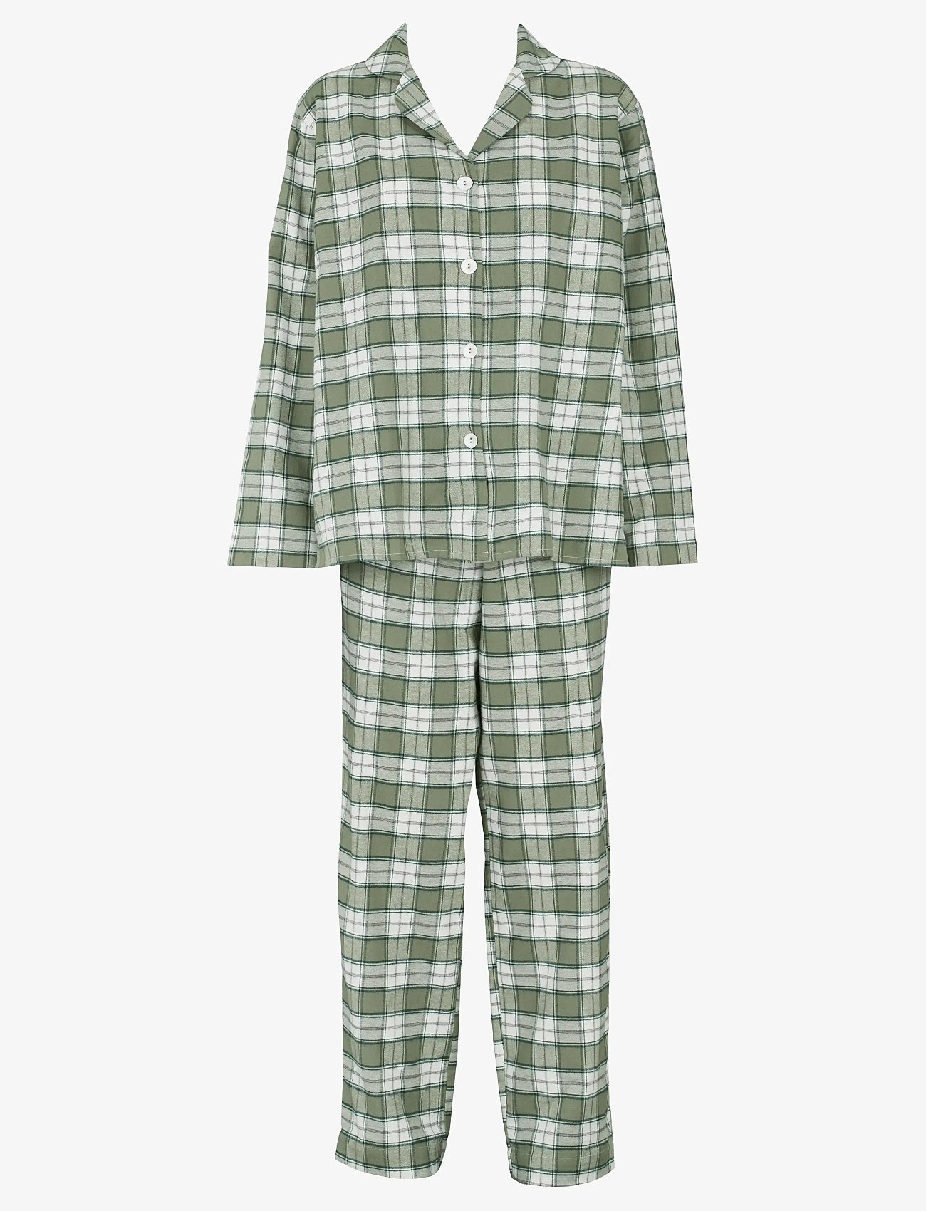Missya - Check flannel pyjamas - födelsedagspresenter - dusty green - 0