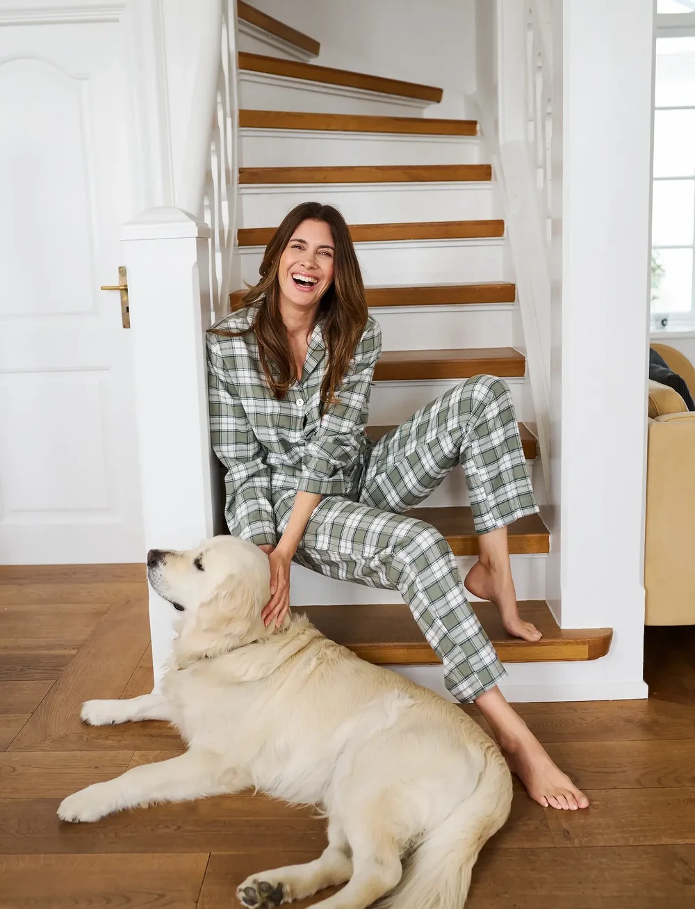 Missya - Check flannel pyjamas - pidžaamad - dusty green - 0