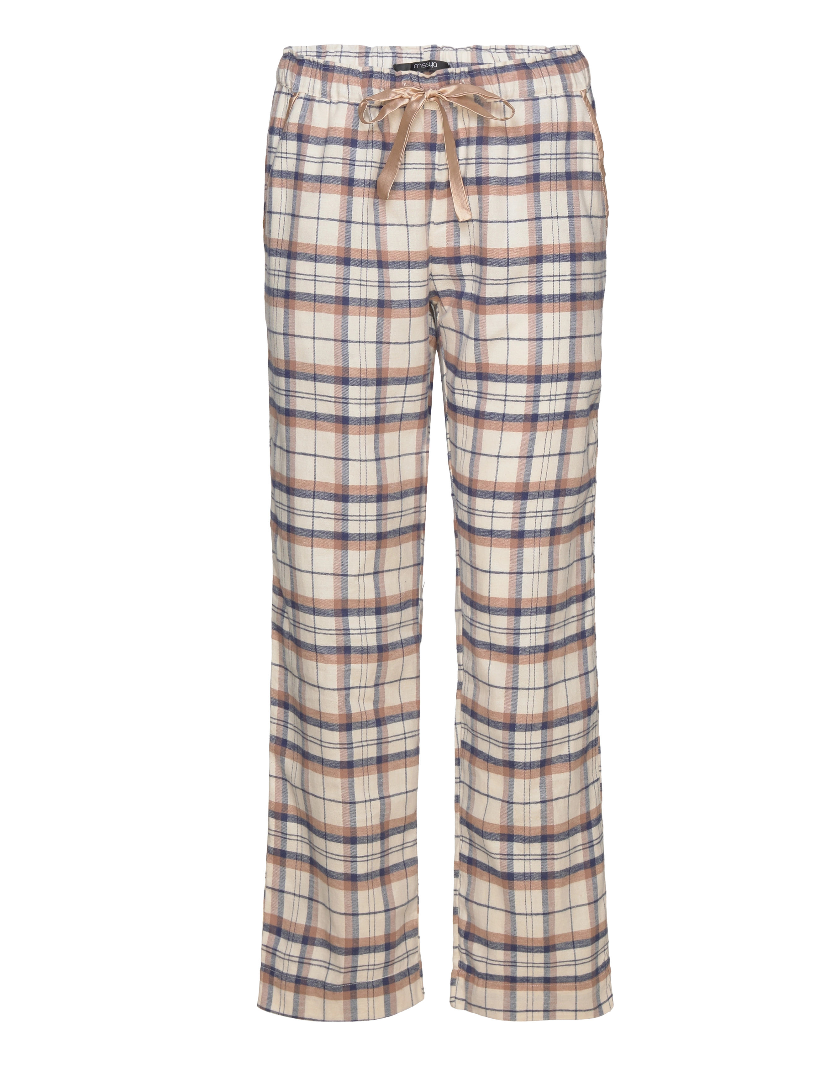 Missya - Check flannel pyjamas - laveste priser - peacoat navy - 3