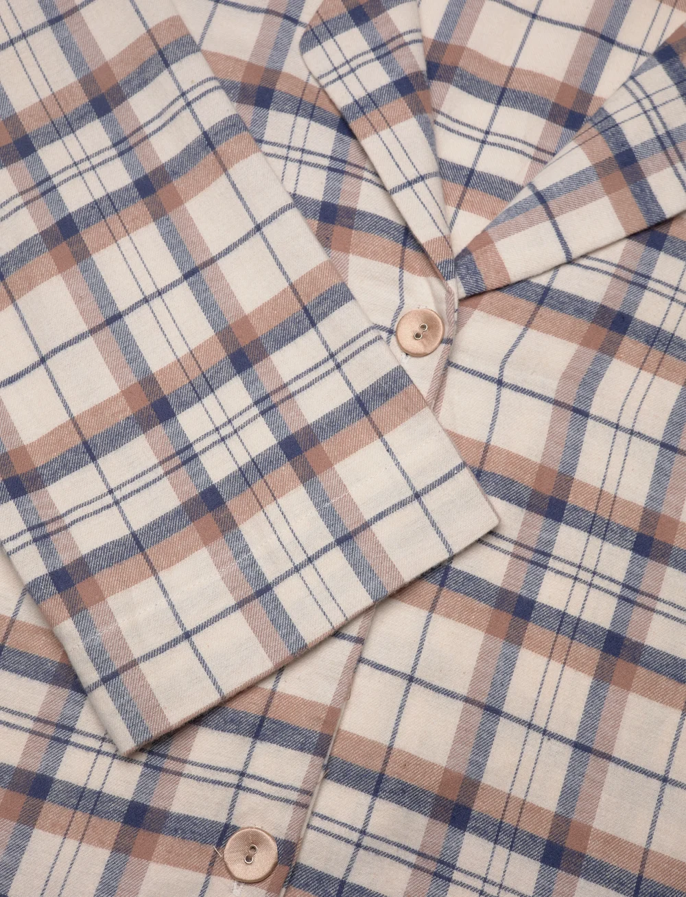 Missya - Check flannel pyjamas - pyjamas - peacoat navy - 5