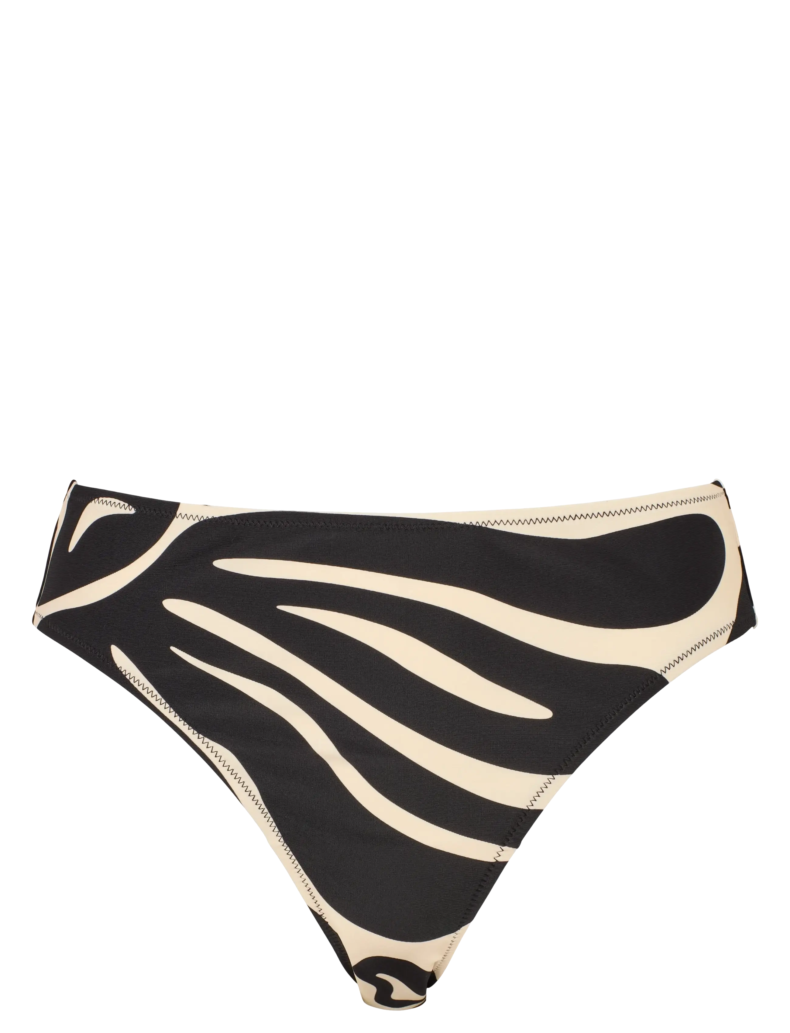 Missya Miami Tai Aop, Kvinder, Højtaljet Tie Dye Bikinitrusse, Sort, Str: 42
