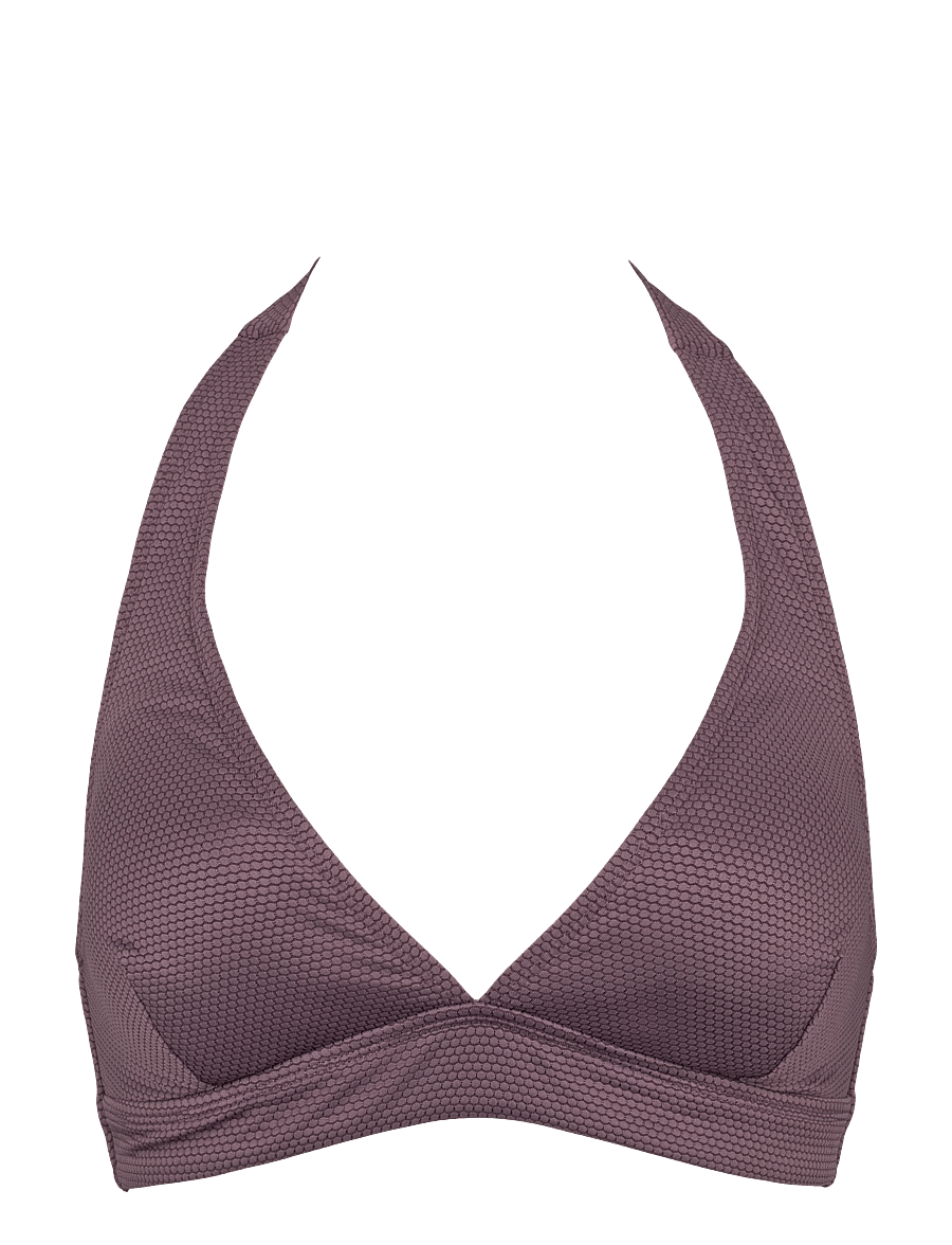 Missya - Nice top jacquard - dreieck-bikini-oberteile - dusty mauve - 0