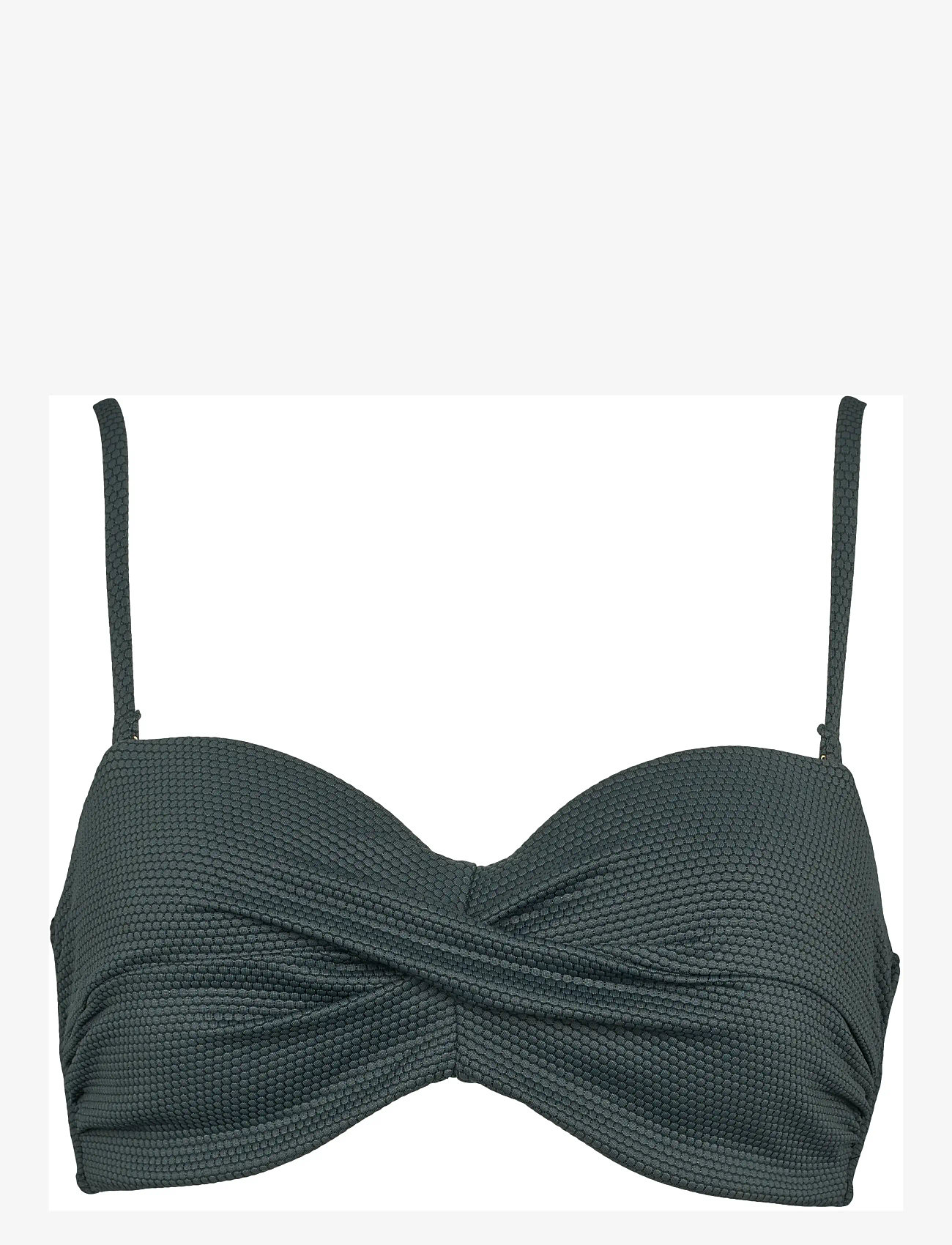 Missya - Nice bandeau jacquard - bandeau-bikini-oberteile - deep petrol - 0