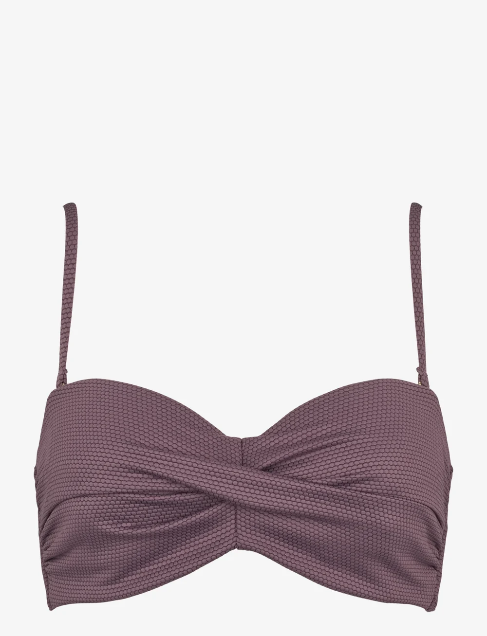 Missya - Nice bandeau jacquard - paelast bikiinide ülaosad - dusty mauve - 1