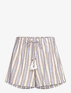 Verona beach shorts - BLUE/IVORY STRIPES