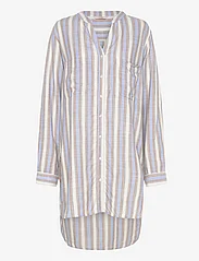 Missya - Verona beach shirt - strandmode - blue/ivory stripes - 0