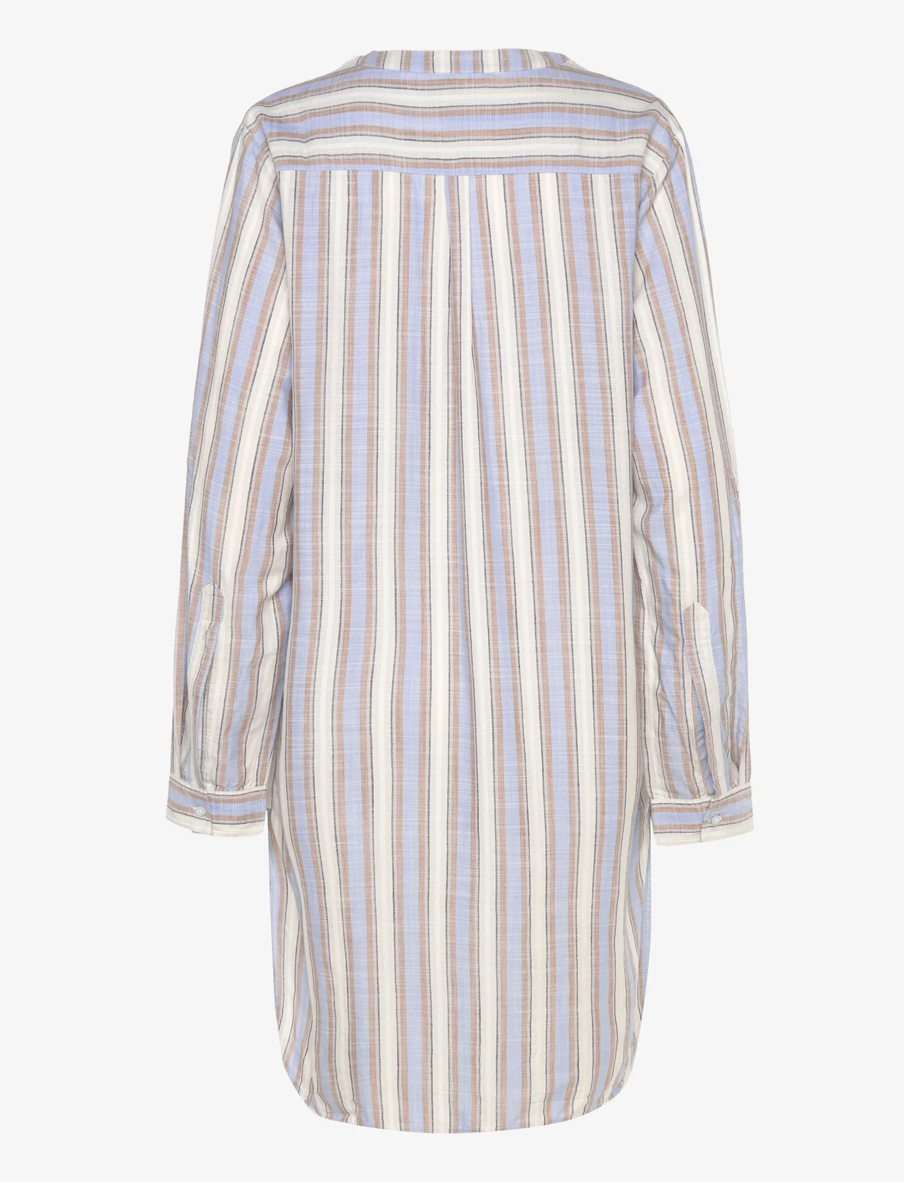 Missya - Verona beach shirt - strandmode - blue/ivory stripes - 1