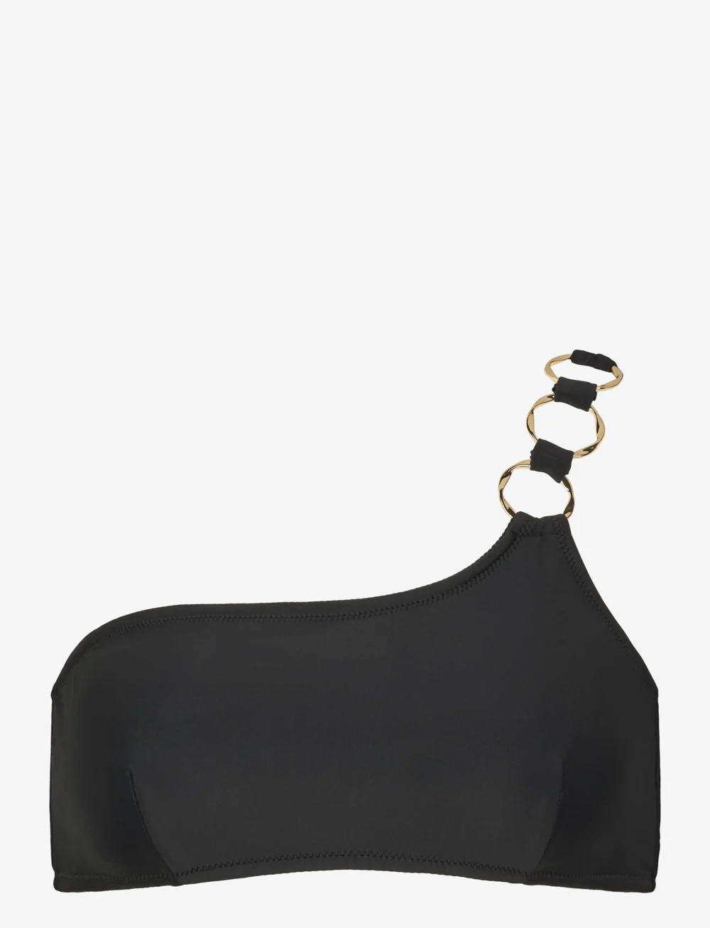 Missya - Miami top one shoulder - bandeaubikinier - black/gold - 0