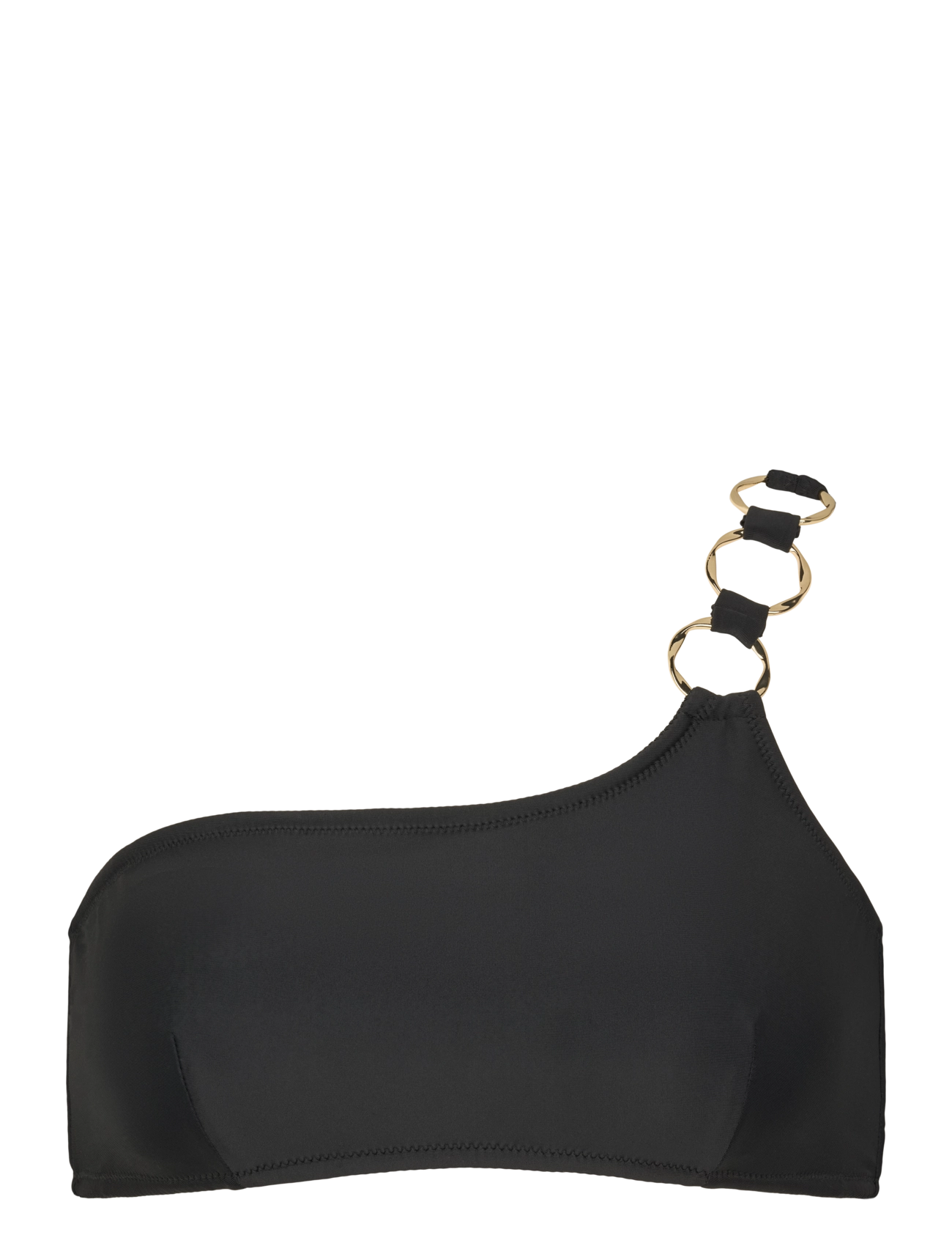 Missya Miami top one shoulder - Bademode - BLACK/GOLD / black