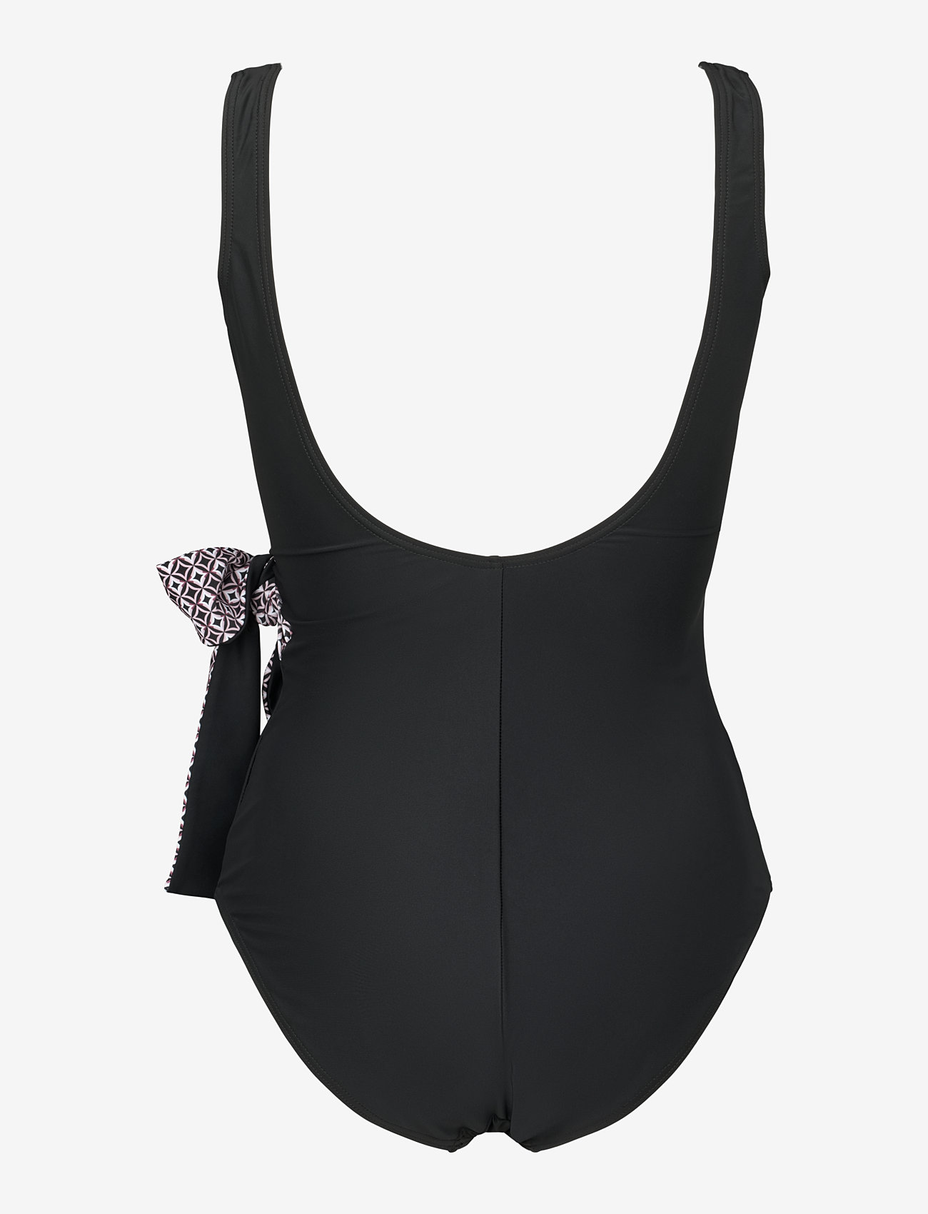 Missya - Monaco swimsuit AOP - badedragter - black / rose - 2