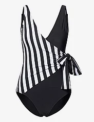 Missya - Monaco 3 colour swimsuit - badedrakter - black/white - 0