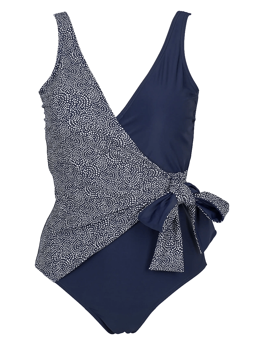 Missya - Monaco swimsuit AOP - peldkostīmi - navy - 0