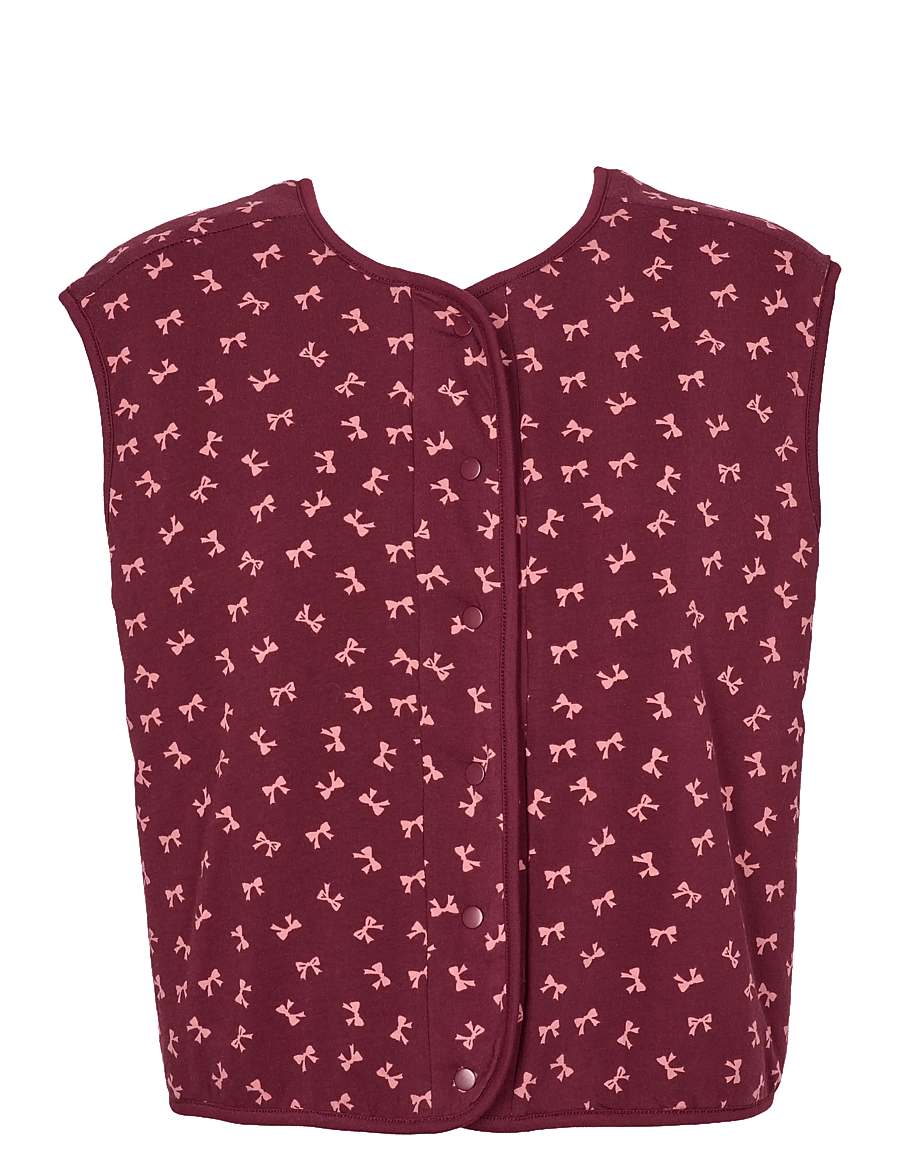 Missya - Teddy waistcoat - fleece- og teddyveste - windsor wine - 2