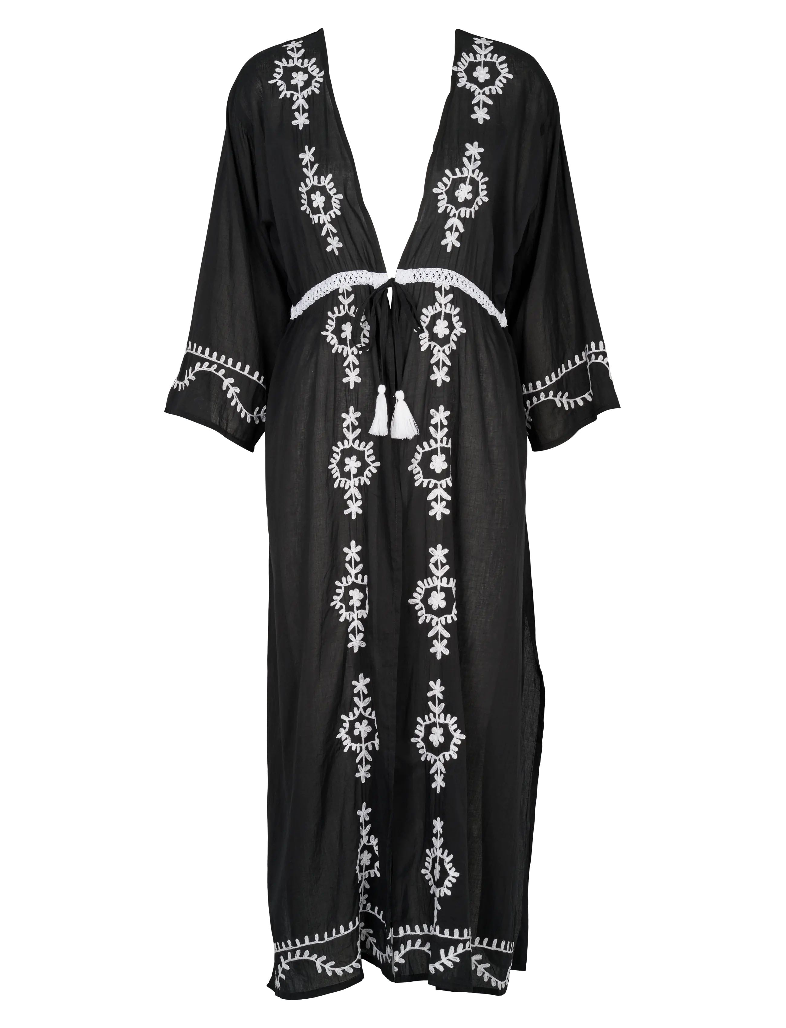 MISSYA Beach Kaftan Schwarz - One Size - Damen