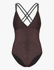 Missya - Ibiza swimsuit lurex - swimsuits - brown - 0