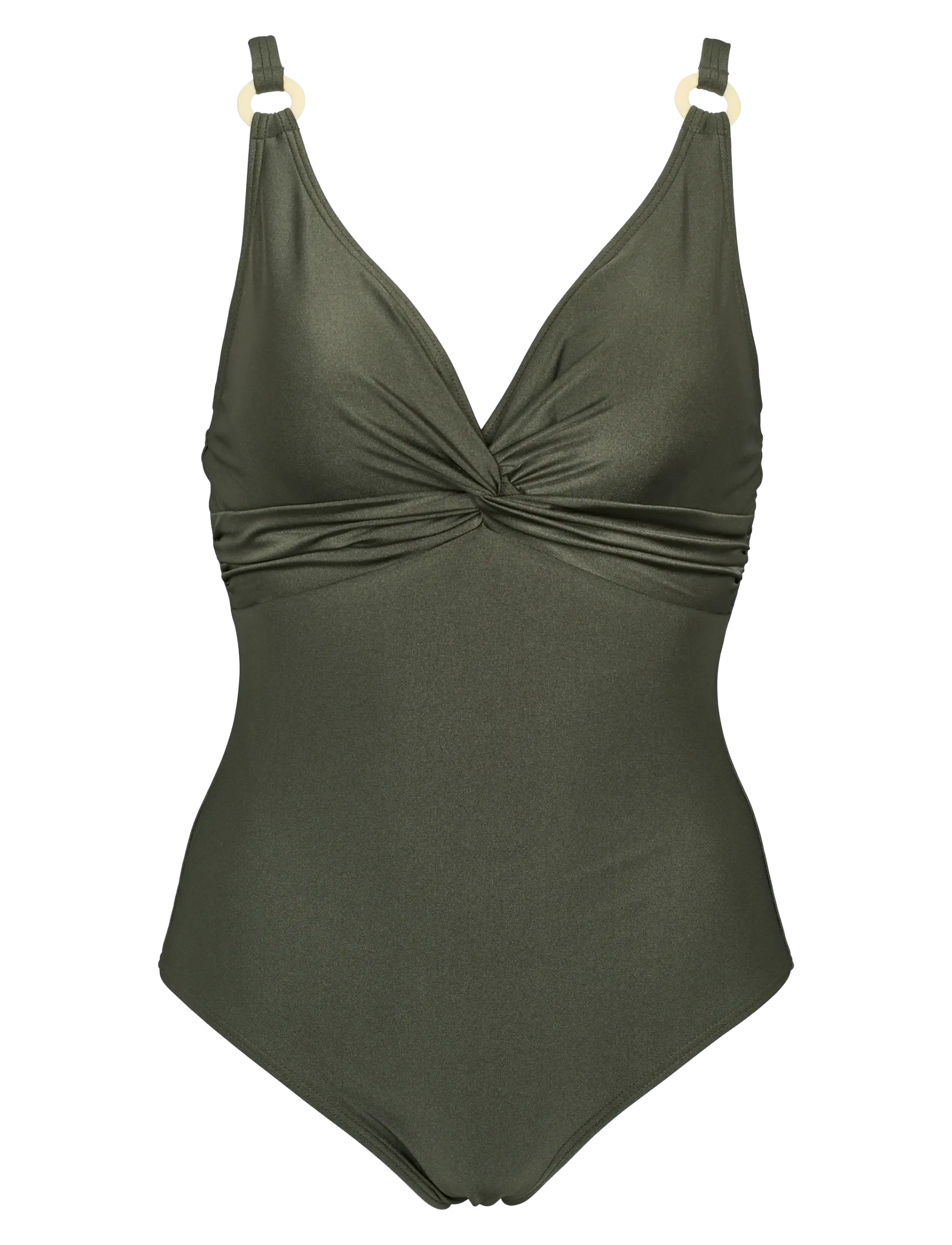 Missya Lucca swimsuit solid - Tøj - RIFFLE GREEN / khaki/green
