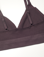 Missya - Lucia bra top rice - bh-linnen - dark brown - 3