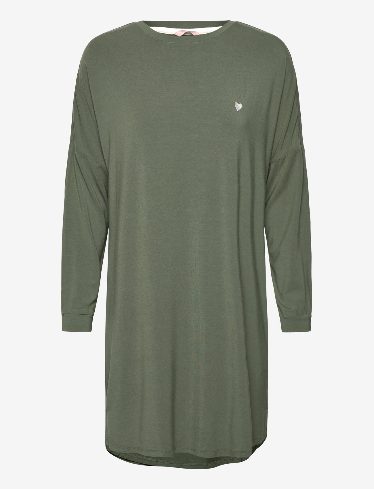 Missya - Softness LS nightshirt - natkjoler - dusty green - 0
