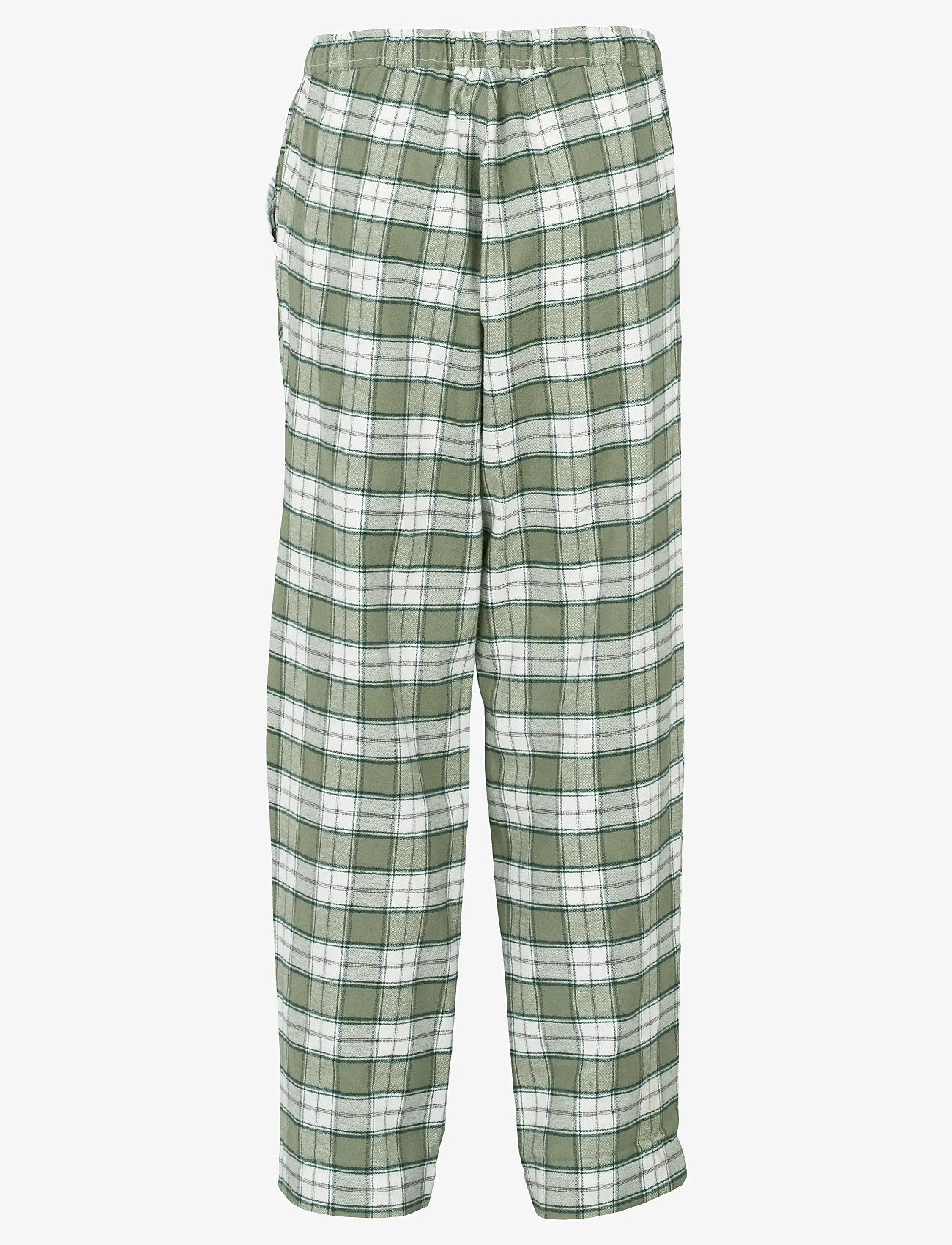 Missya - Check flannel night pants - weihnachts-pyjamas - dusty green - 1