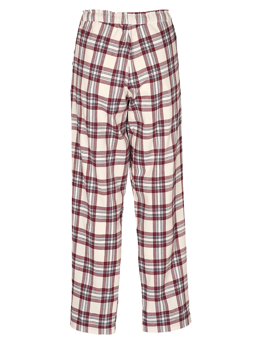 Missya - Check flannel night pants - pyjamasbyxor - windsor wine - 2