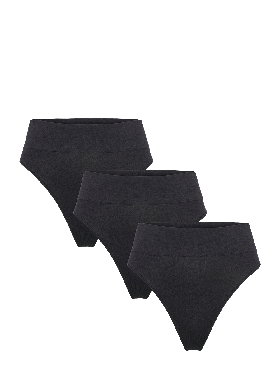 Missya - Lucia high string 3pack - midi & maxi trusser - black - 0