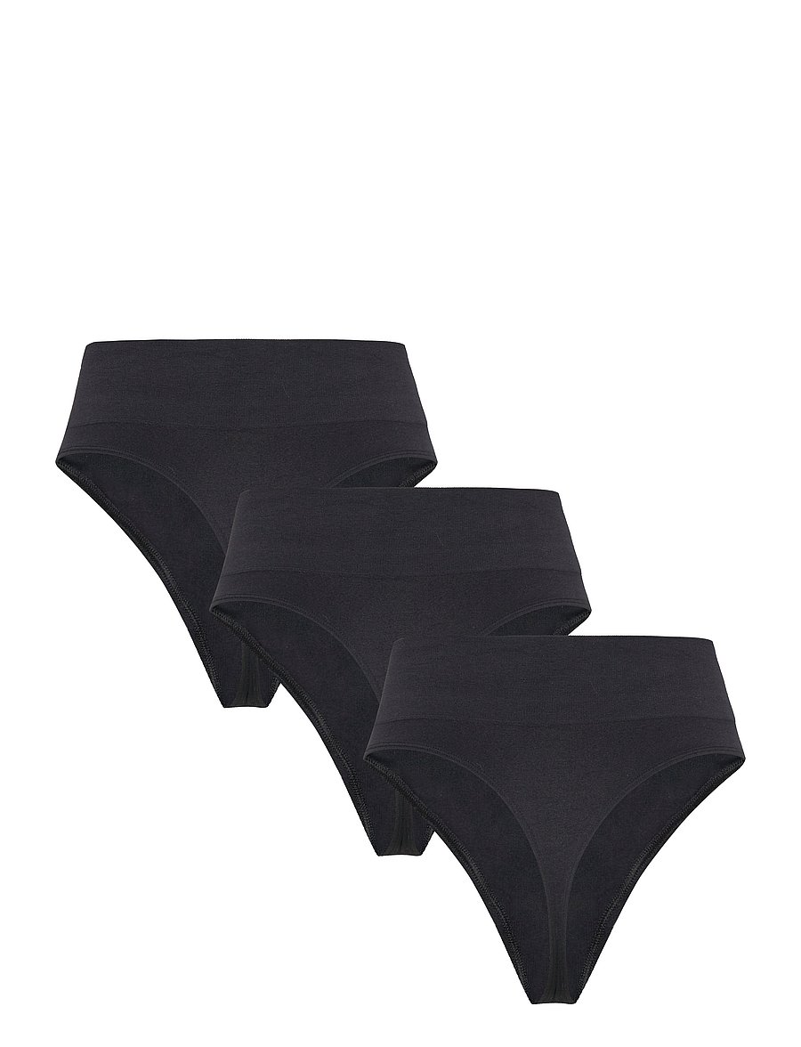 Missya - Lucia high string 3pack - midi & maxi trusser - black - 2