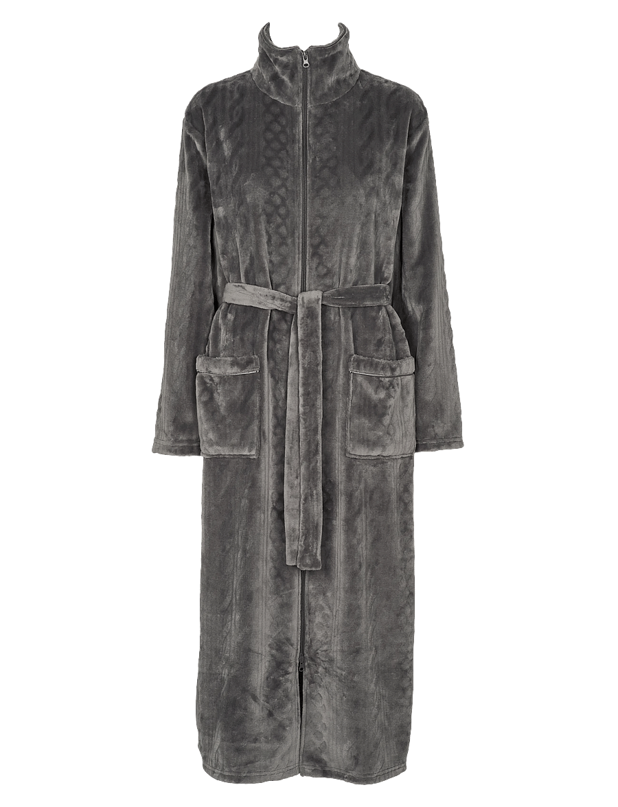 Missya - Farah robe w zipper - bademäntel - magnet - 0