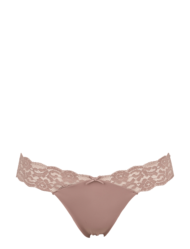 Missya - Seamless string w lace on side 3-pack - nahtlose slips - dusty rose - 1