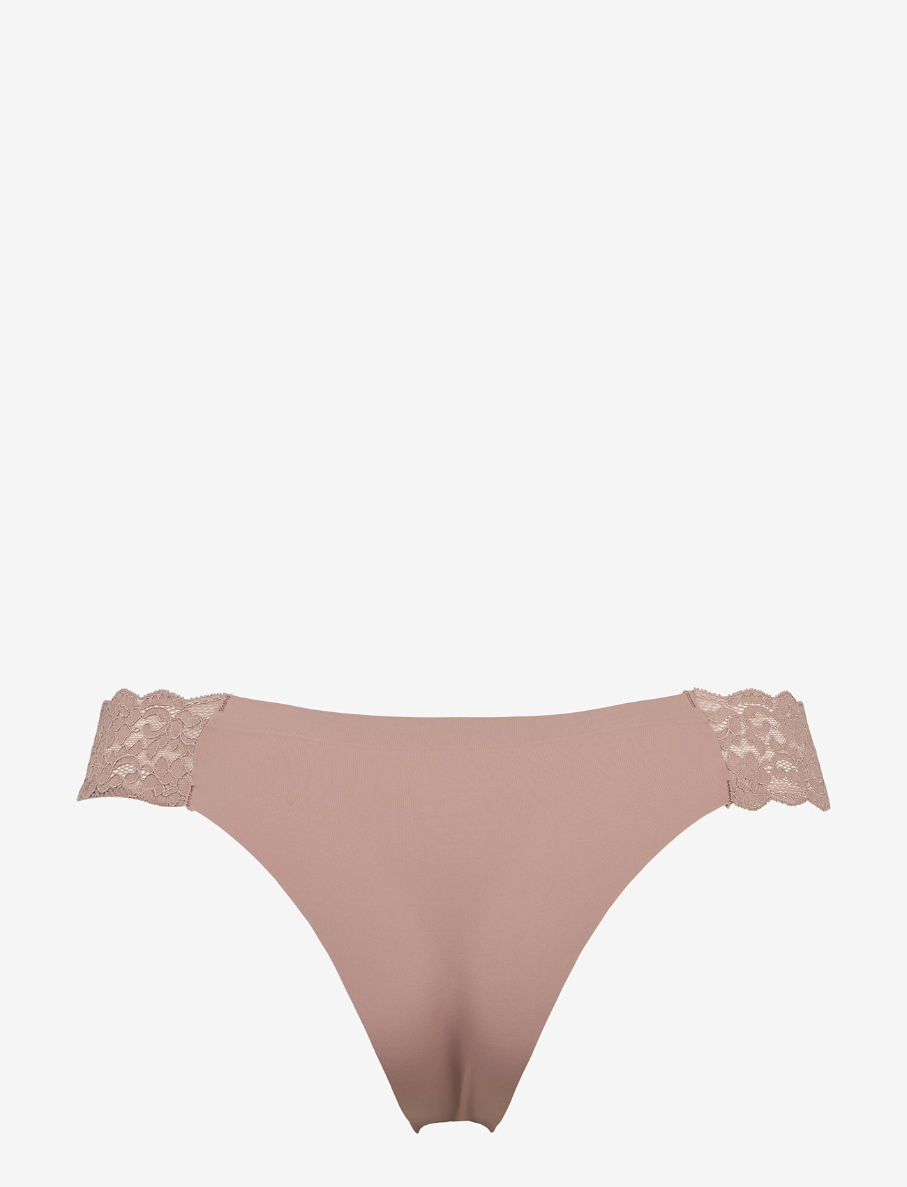 Missya - Seamless string w lace on side 3-pack - nahtlose slips - dusty rose - 2