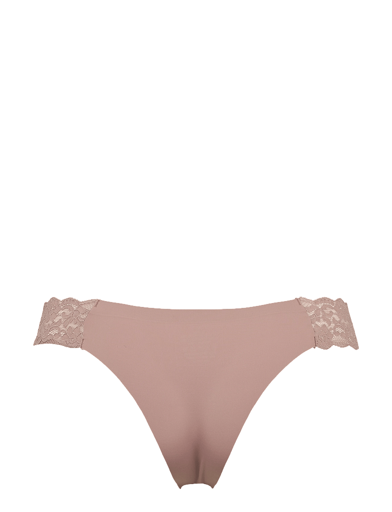 Missya - Seamless string w lace on side 3-pack - nahtlose slips - dusty rose - 2