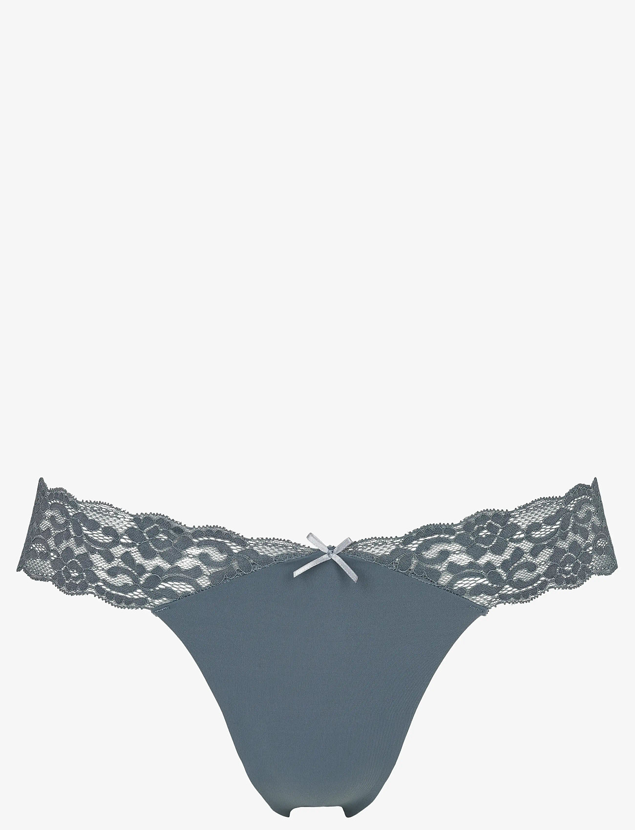 Missya - Seamless string w lace on side 3-pack - nahtlose slips - grisaille grey - 2