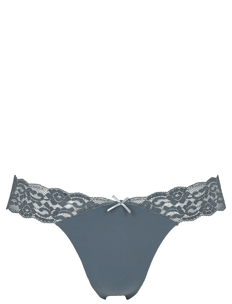 Missya - Seamless string w lace on side 3-pack - seamless trusser - grisaille grey - 2