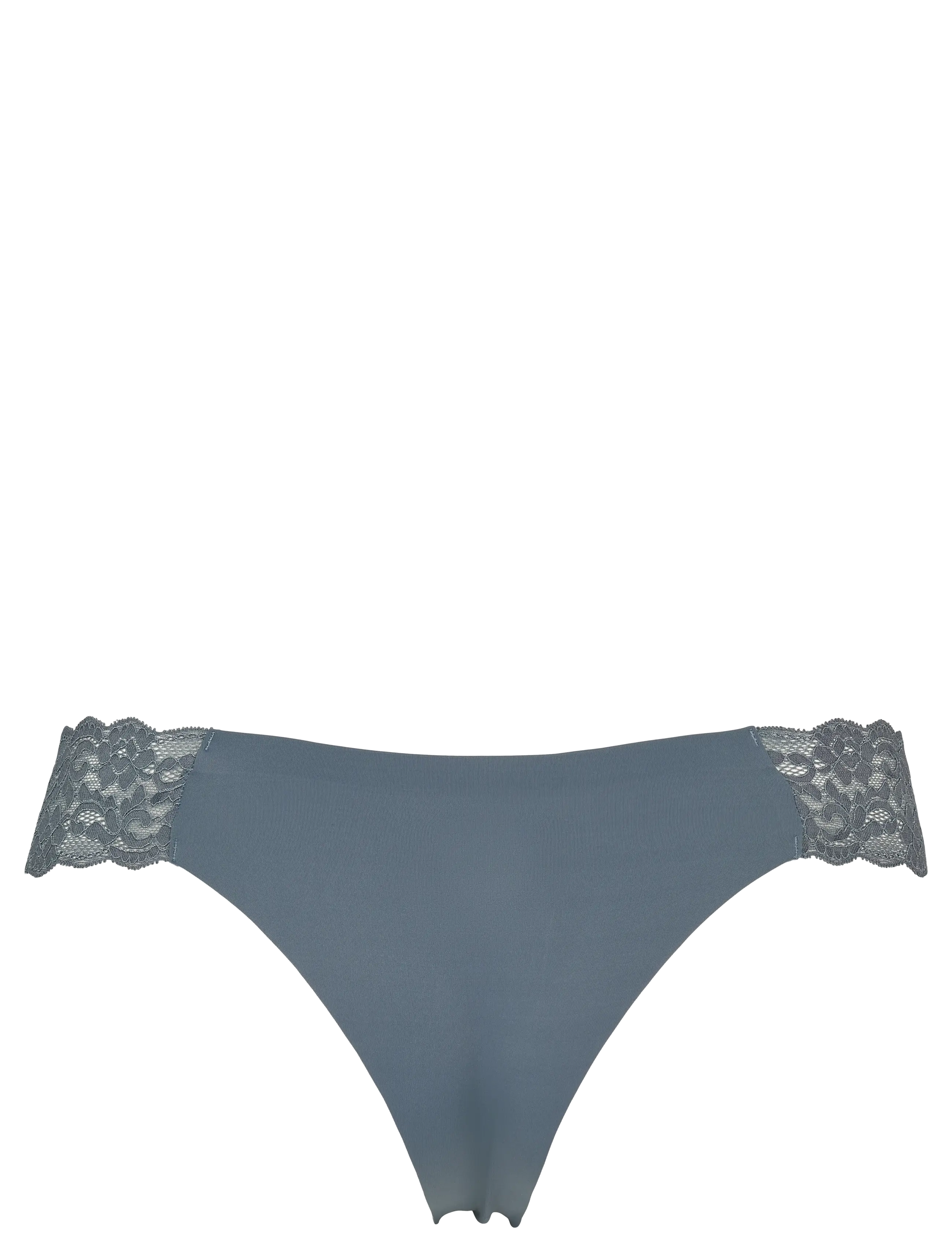 Missya - Seamless string w lace on side 3-pack - seamless panties - grisaille grey - 3