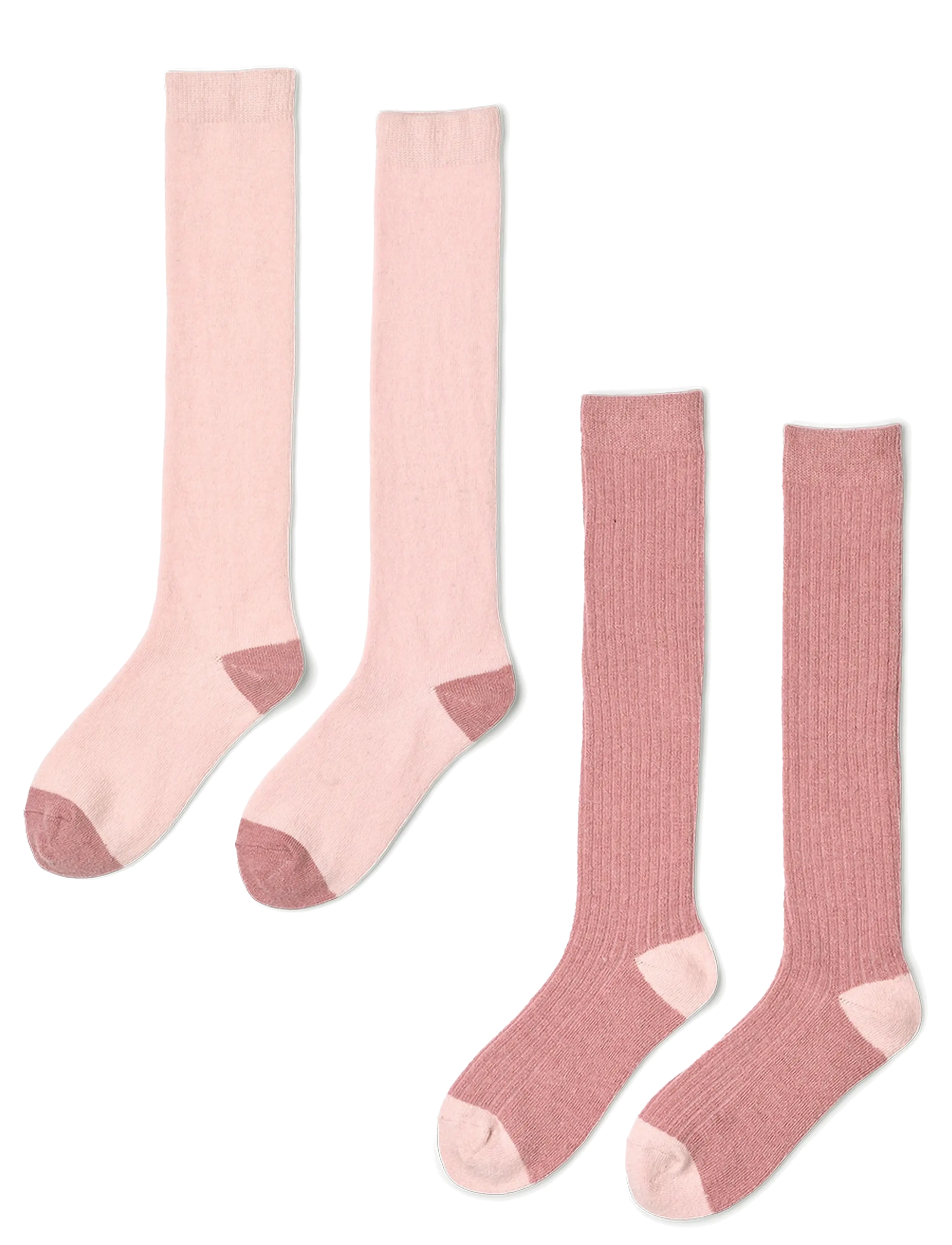 Softy socks long 2-pack - MELLOW MAUVE