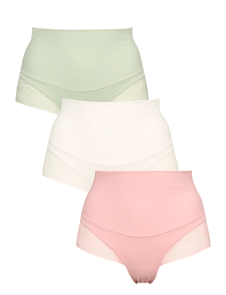 Missya - Seamless tai light shape 3-pack - slips - dusty green - 0
