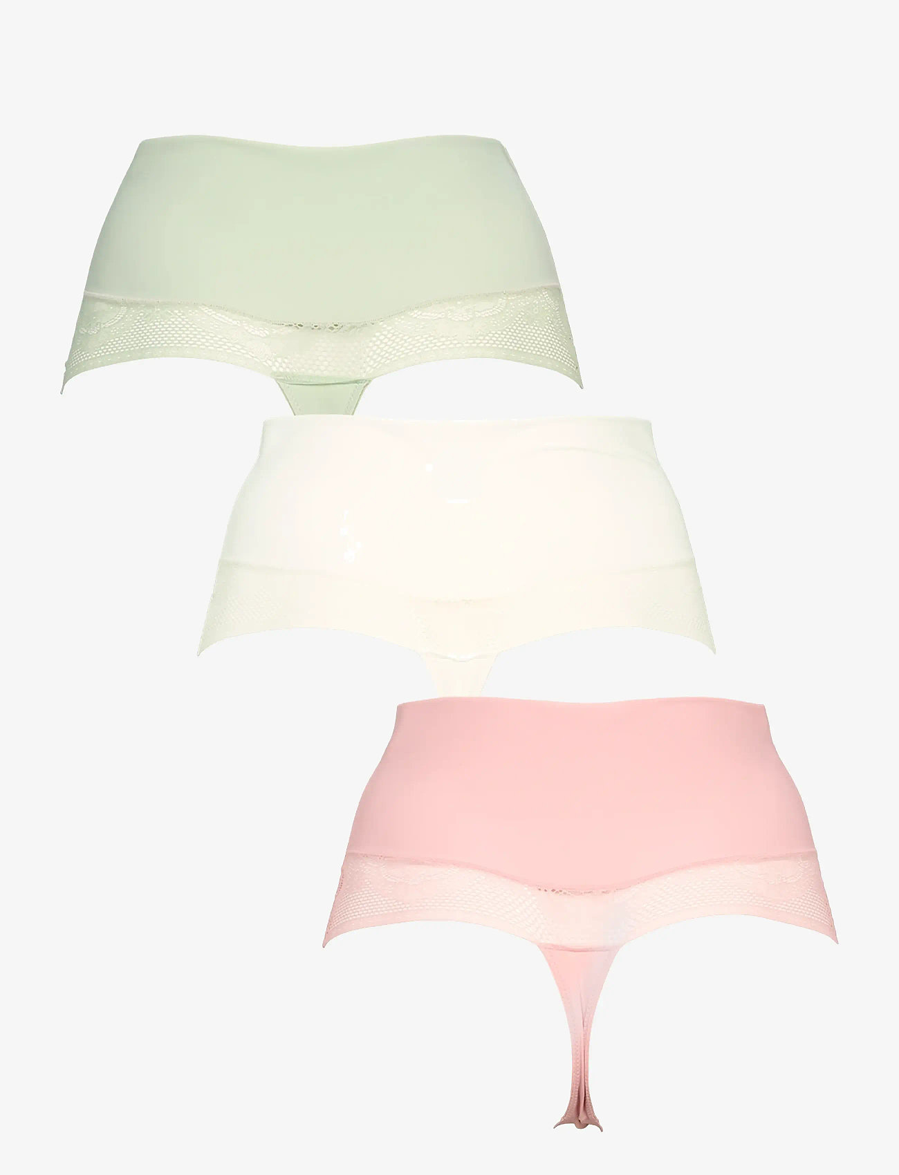Missya - Seamless string light shape 3-pack - seamless panties - dusty green - 1