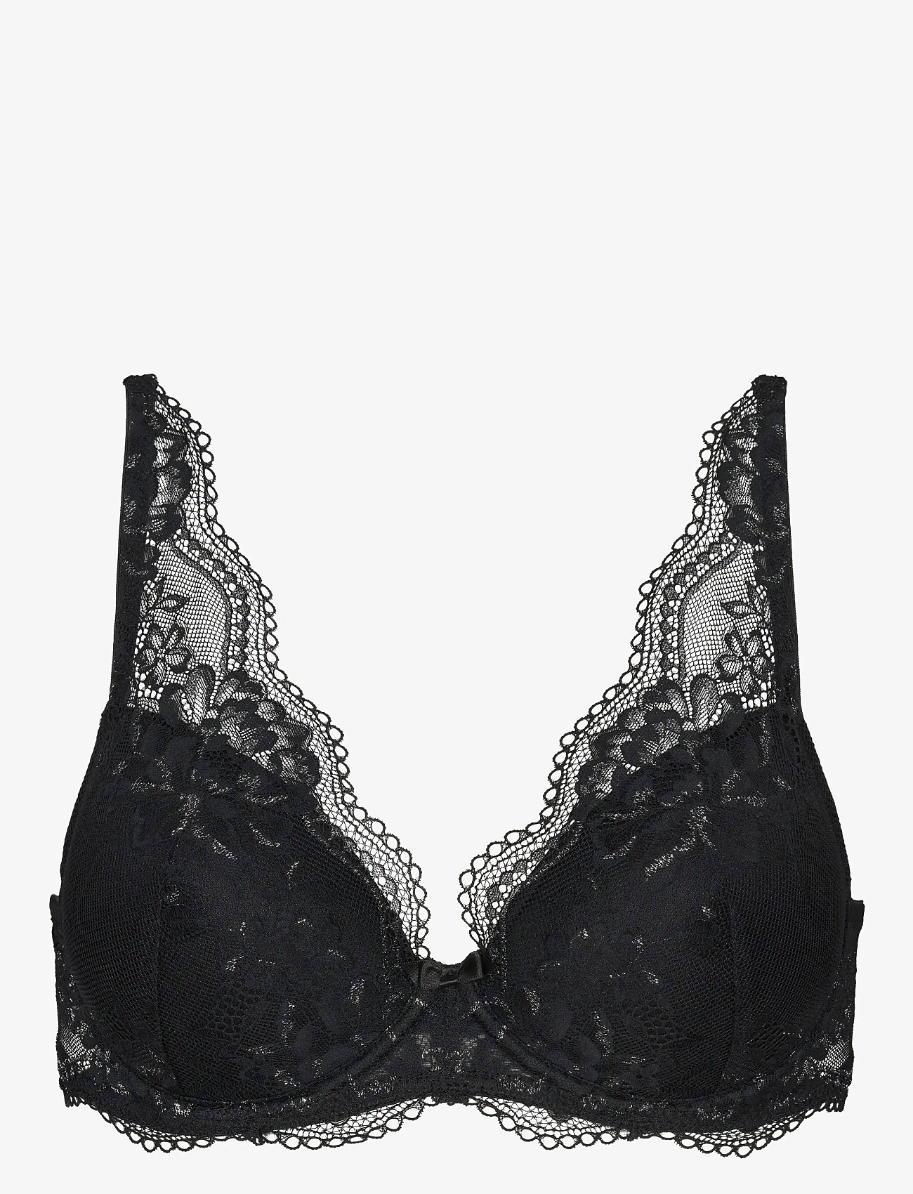 Missya - Tanya bra fill lurex - plunge bhs - black w silver lurex - 1