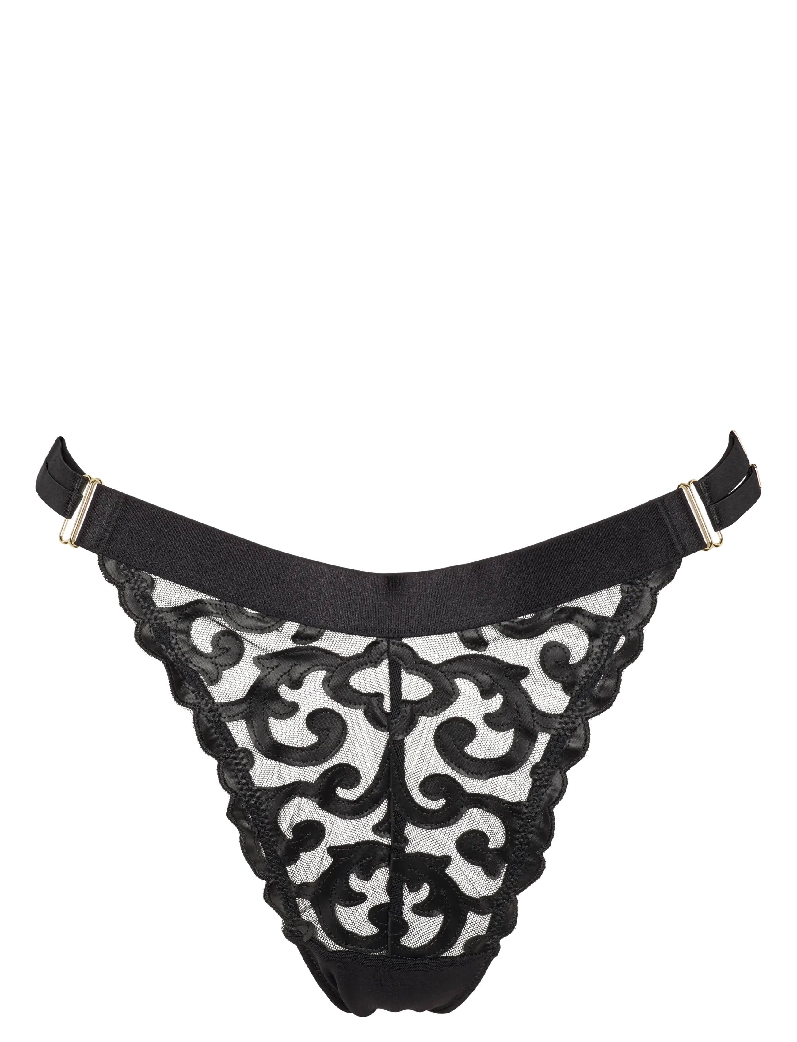 Missya Naomi string - Aluspesu - BLACK CUT-OUT / black