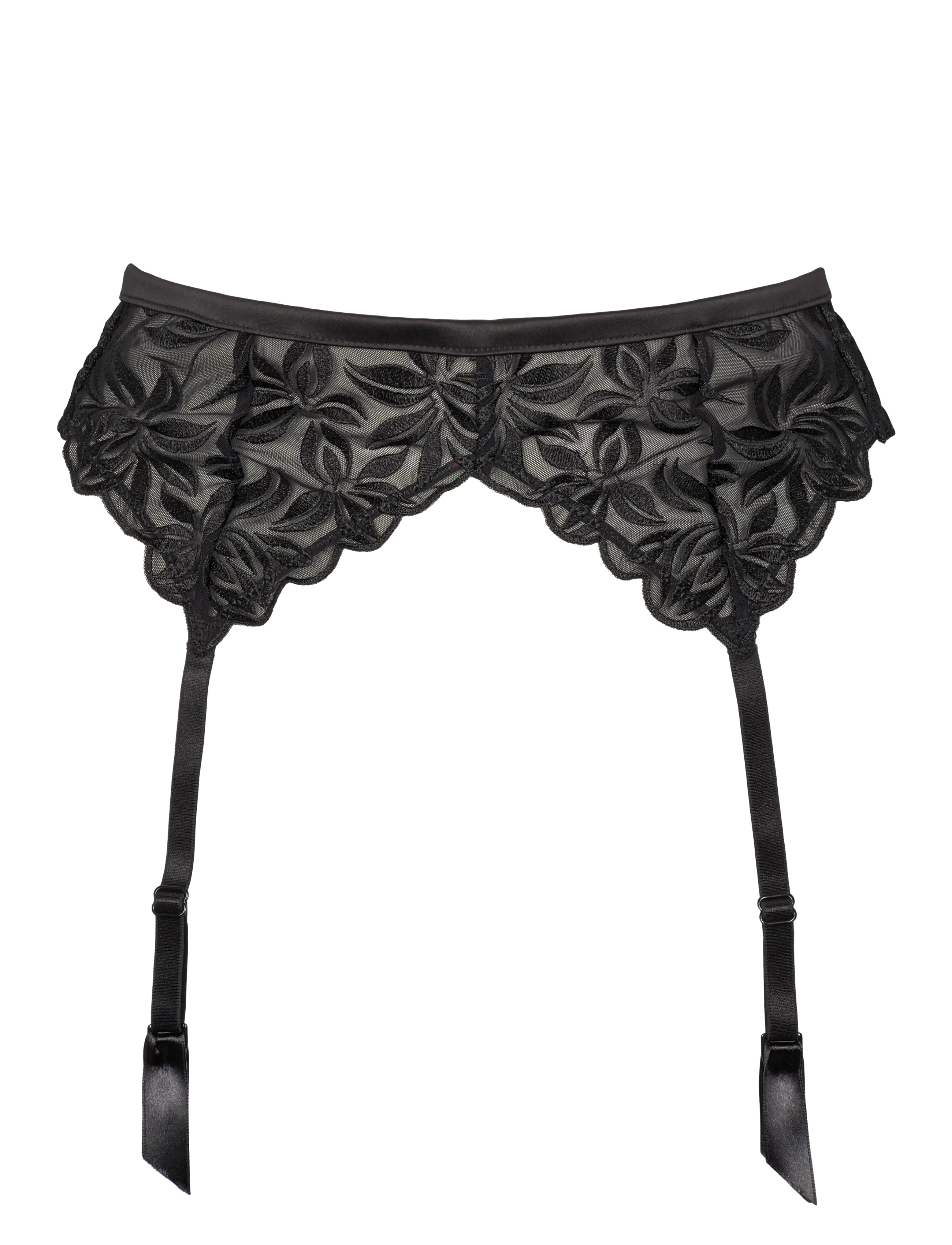 Missya Noella suspender belt - Aluspesu - BLACK / black
