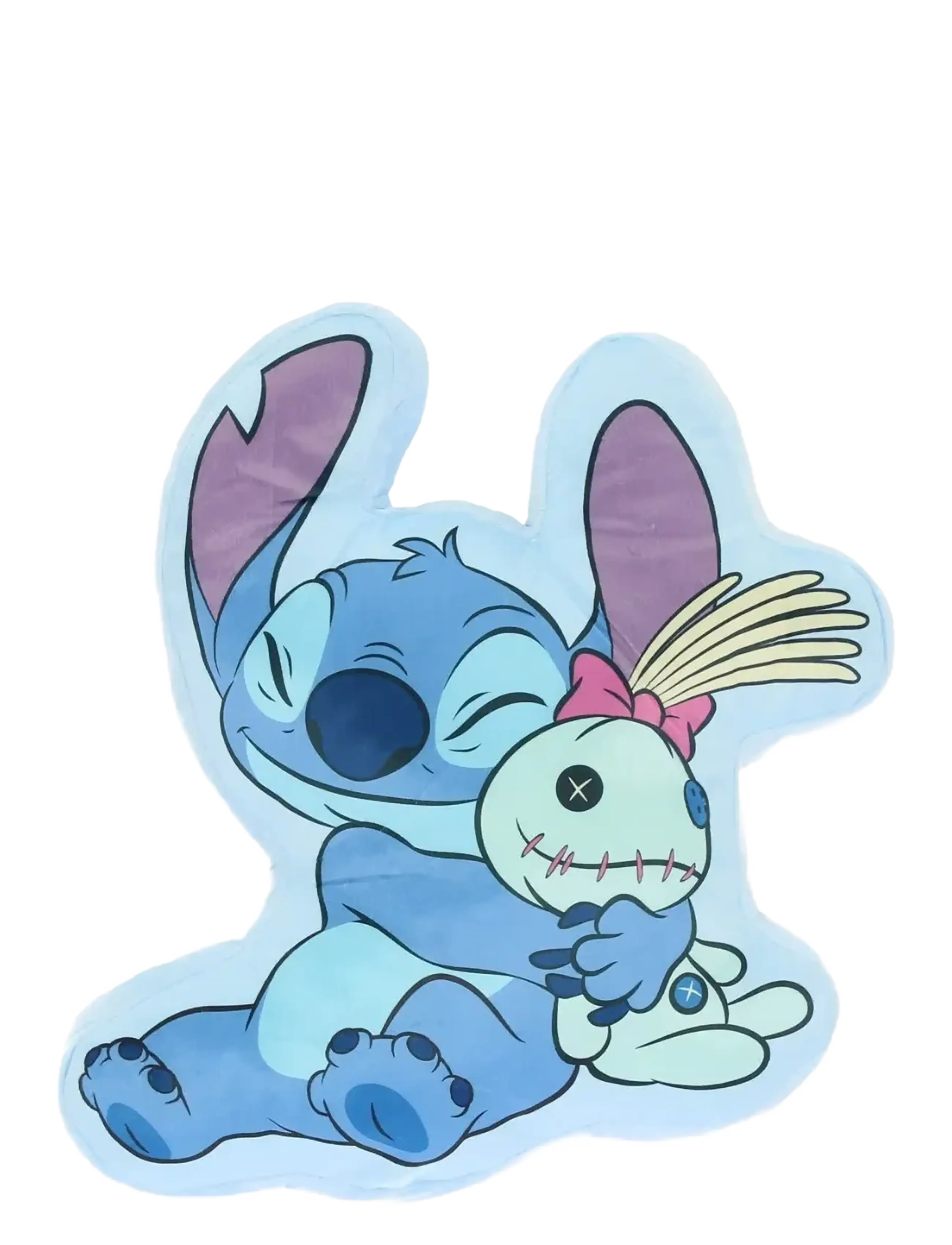 Lilo & Stitch Pillow 3D 40 Cm With Gusset, One Size, Kids Decor, Blau - Cushions, Kinder