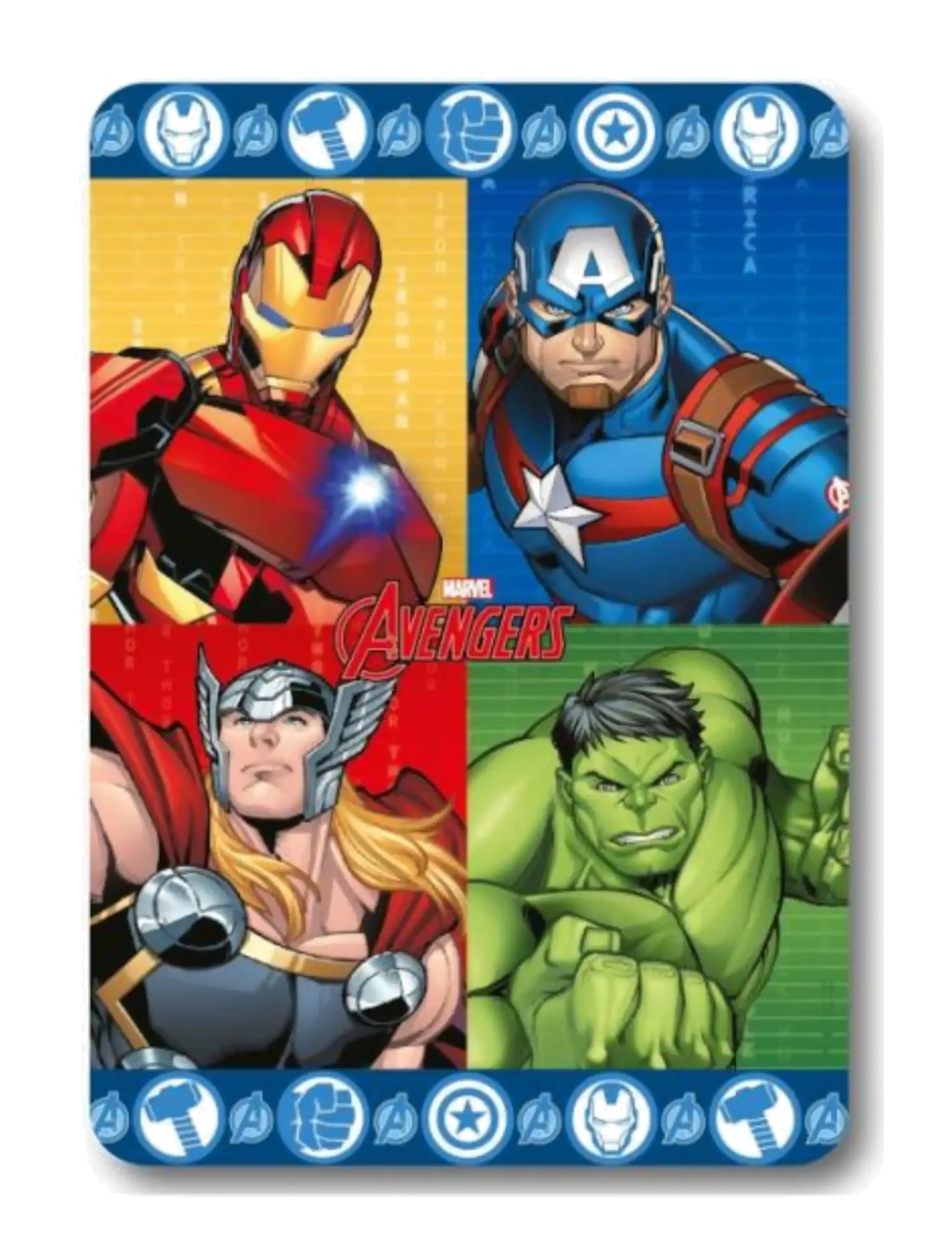 Mister License Avengers Fleece Blanket, Blankets & Quilts, Blå, Str: ONE SIZE