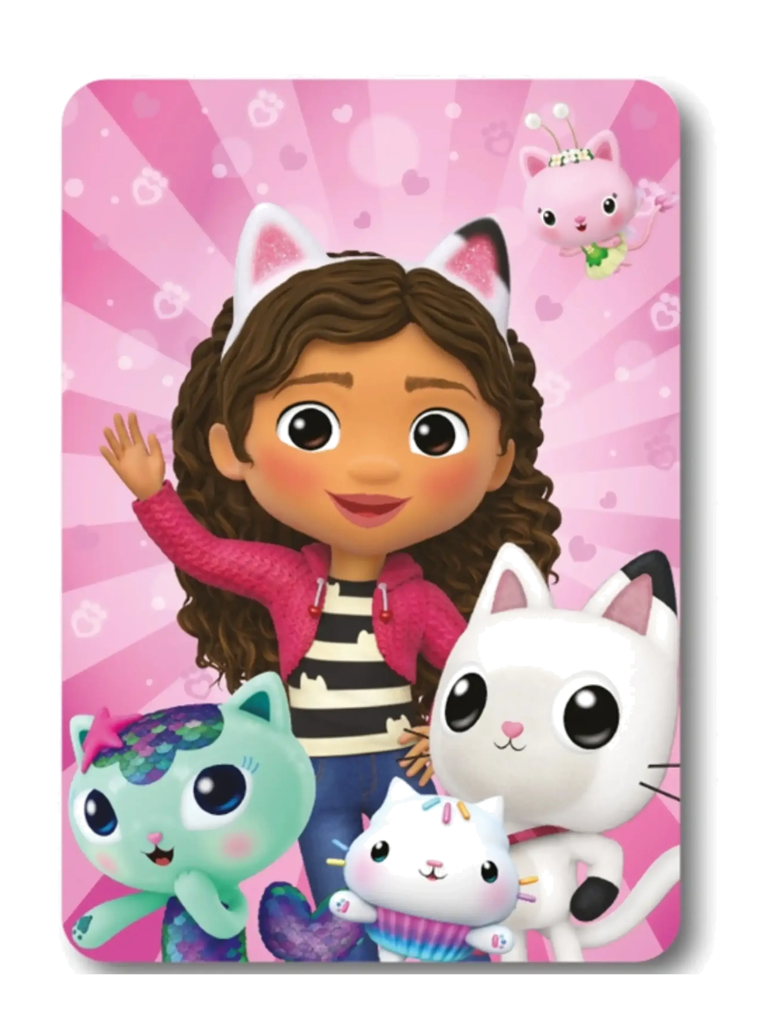 Gabby's Dollhouse Fleece Blanket, Blankets & Quilts, Pink, Str: ONE SIZE