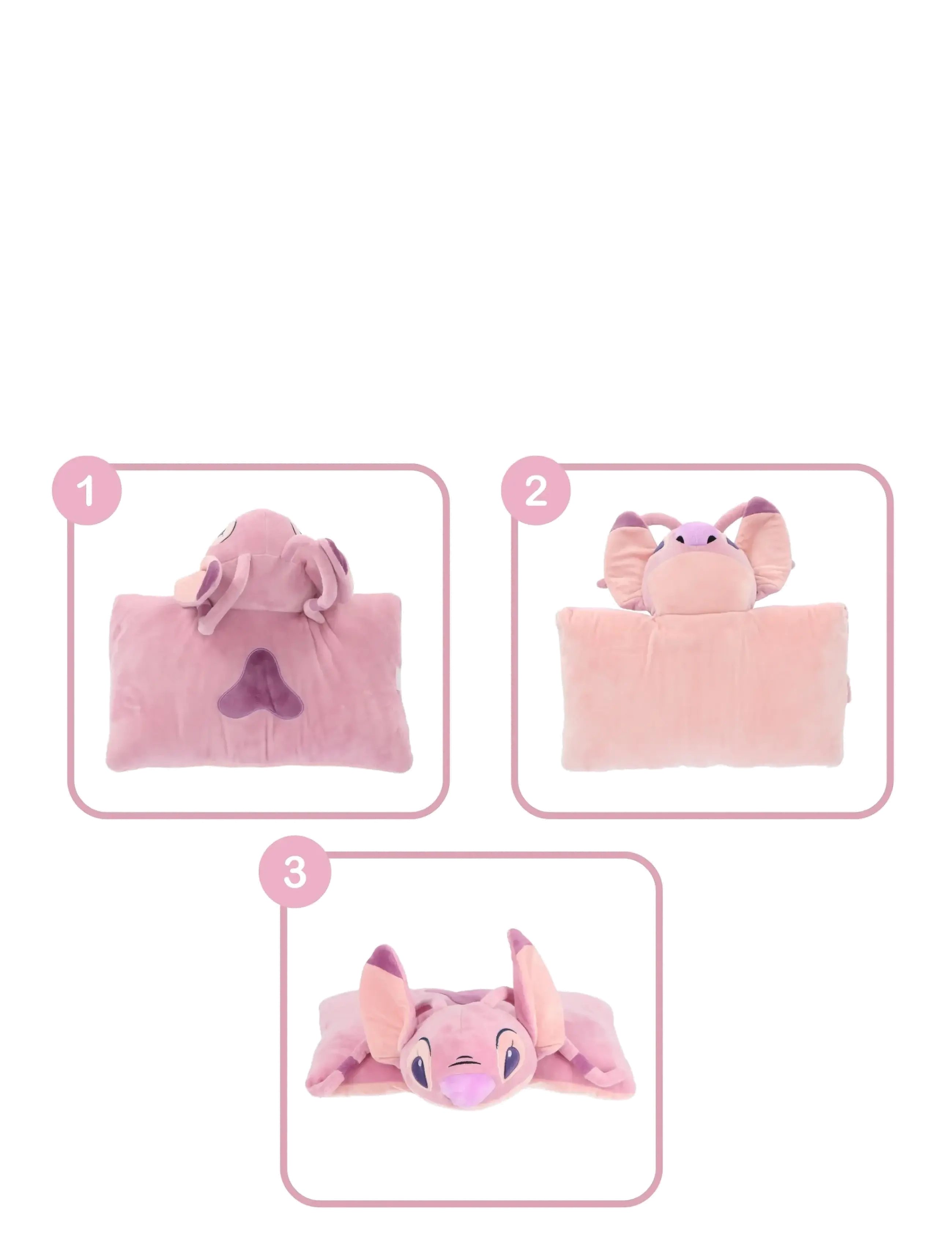 Lilo & Stitch - PLUSH 2 IN 1 PILLOW - sierkussens - pink - 3