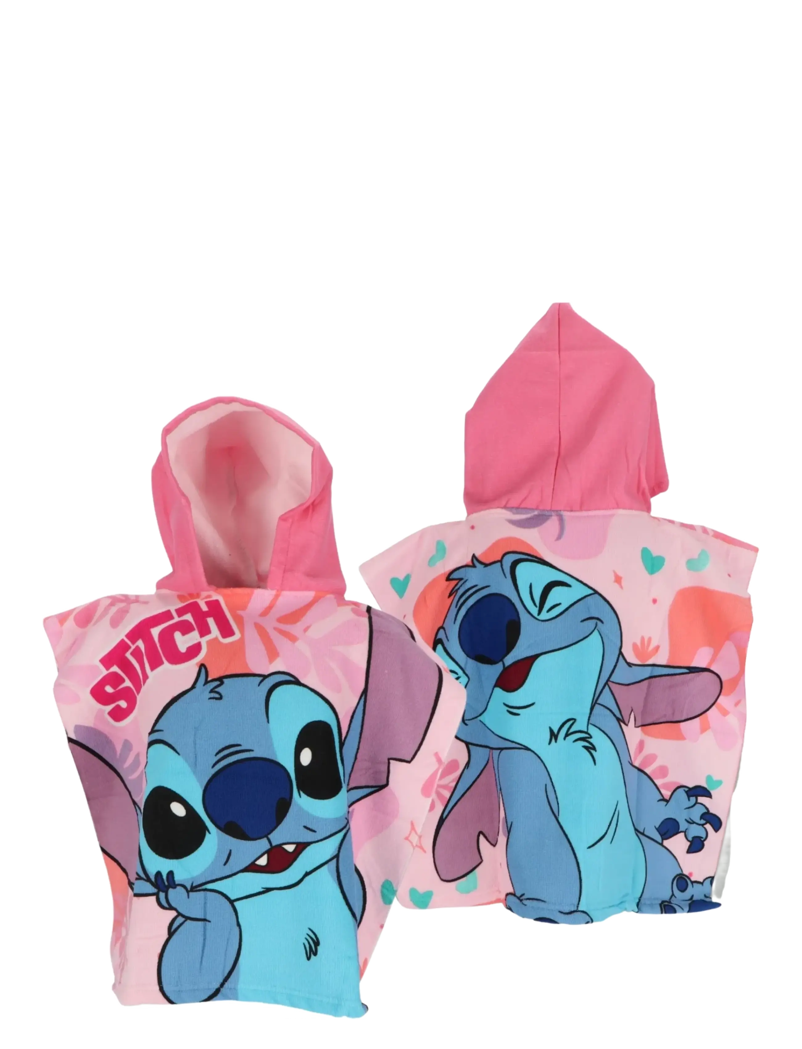 Lilo & Stitch Poncho Fast Dry, Bath Poncho, Blå, Str: ONE SIZE