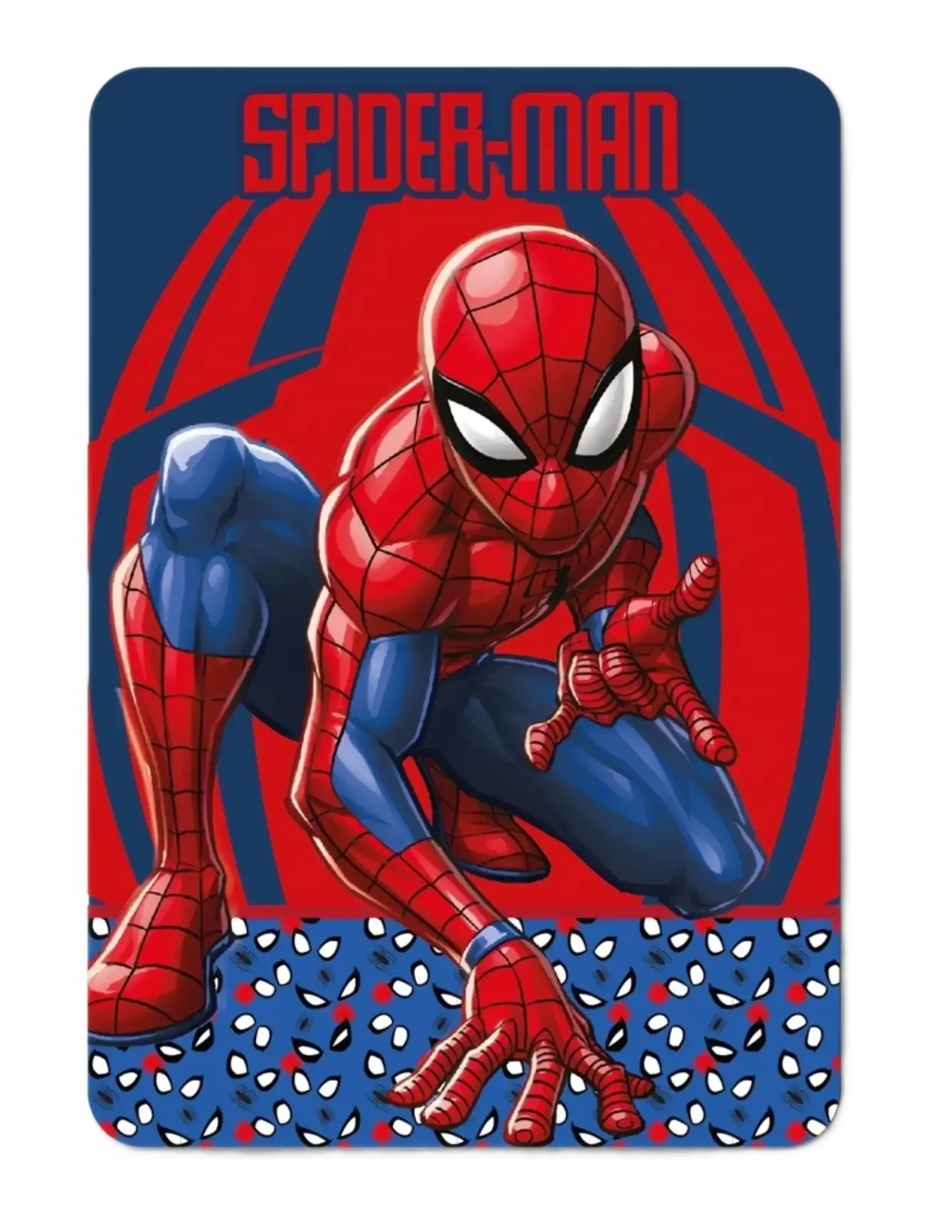 Spider-man Spiderman Fleece Blanket, Blankets & Quilts, Blå, Str: ONE SIZE