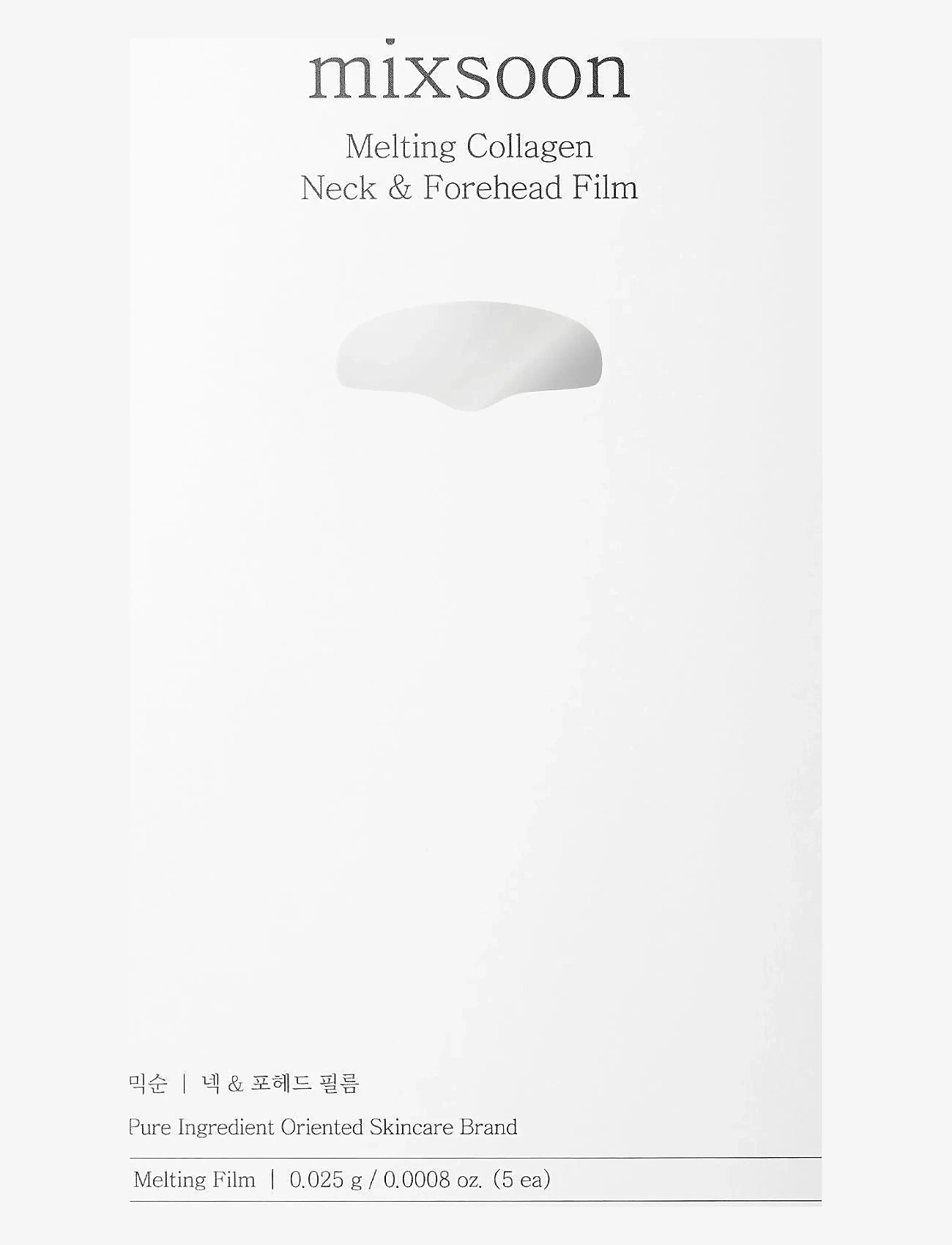 Mixsoon - Melting Collagen Neck and Forehead Film - näomask - clear - 1