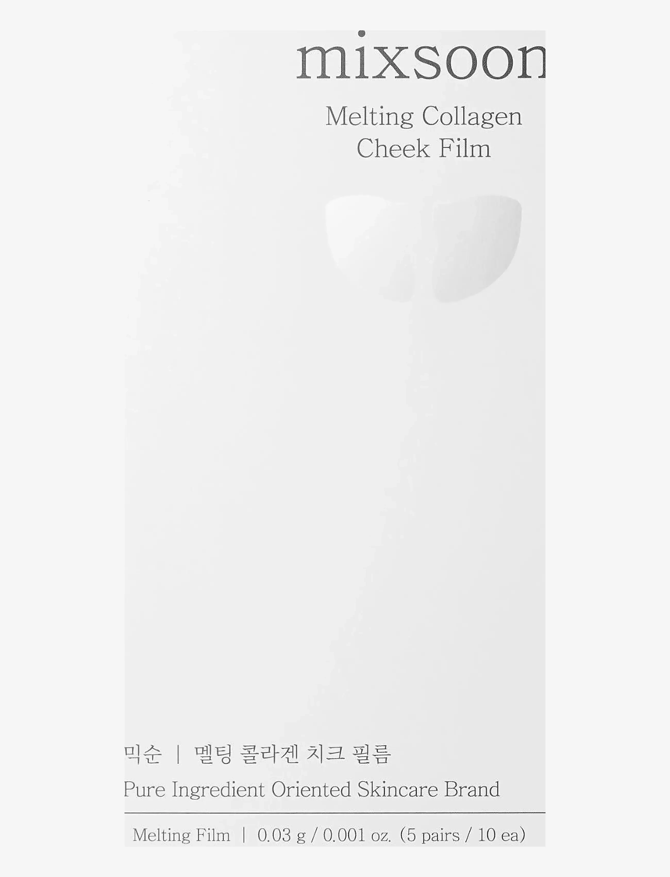 Mixsoon Melting Collagen Cheek Film - Sheet masks - CLEAR / undefined