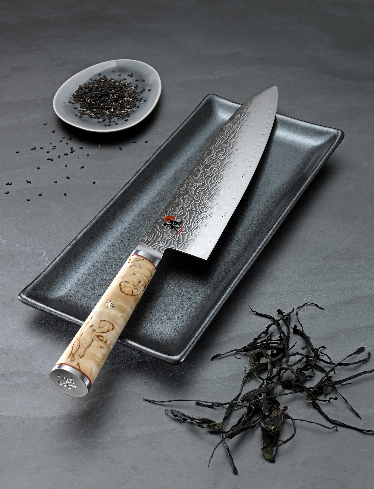Miyabi - Santoku, 18 cm - santoku knives - silver, brown - 1